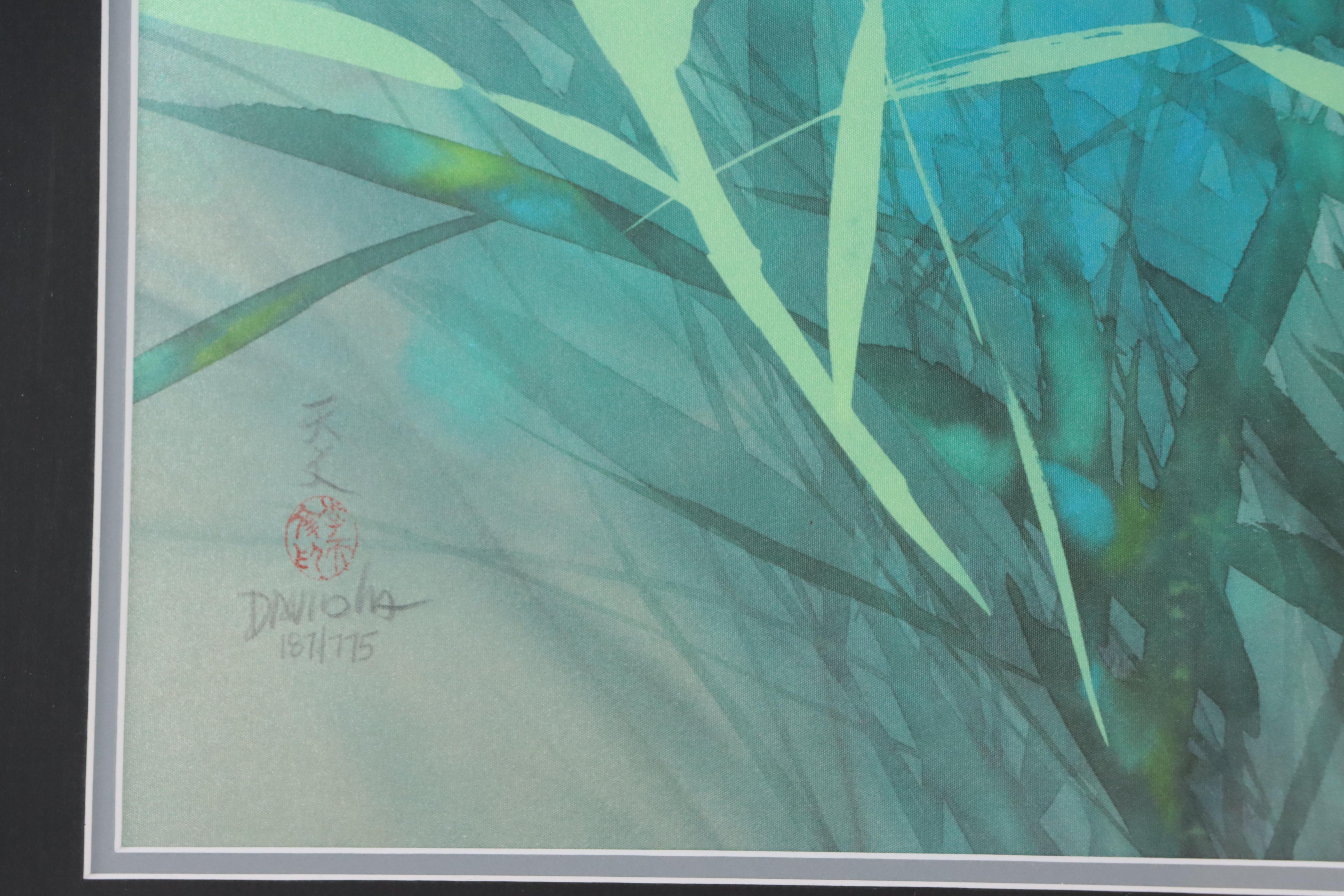 David Lee Giclée of Irises, Late 20th Century