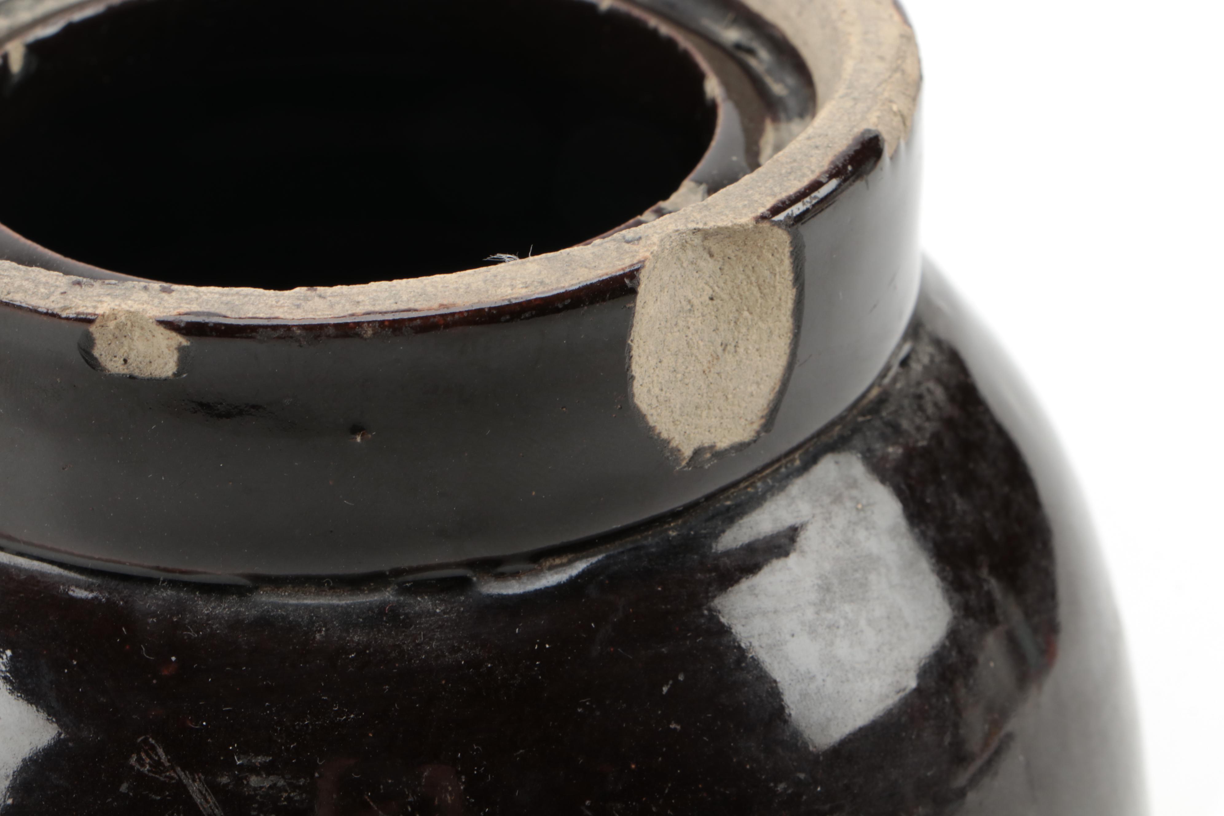 Stoneware Wax Seal Canning Jars, Late 19th/ Early 20th Century