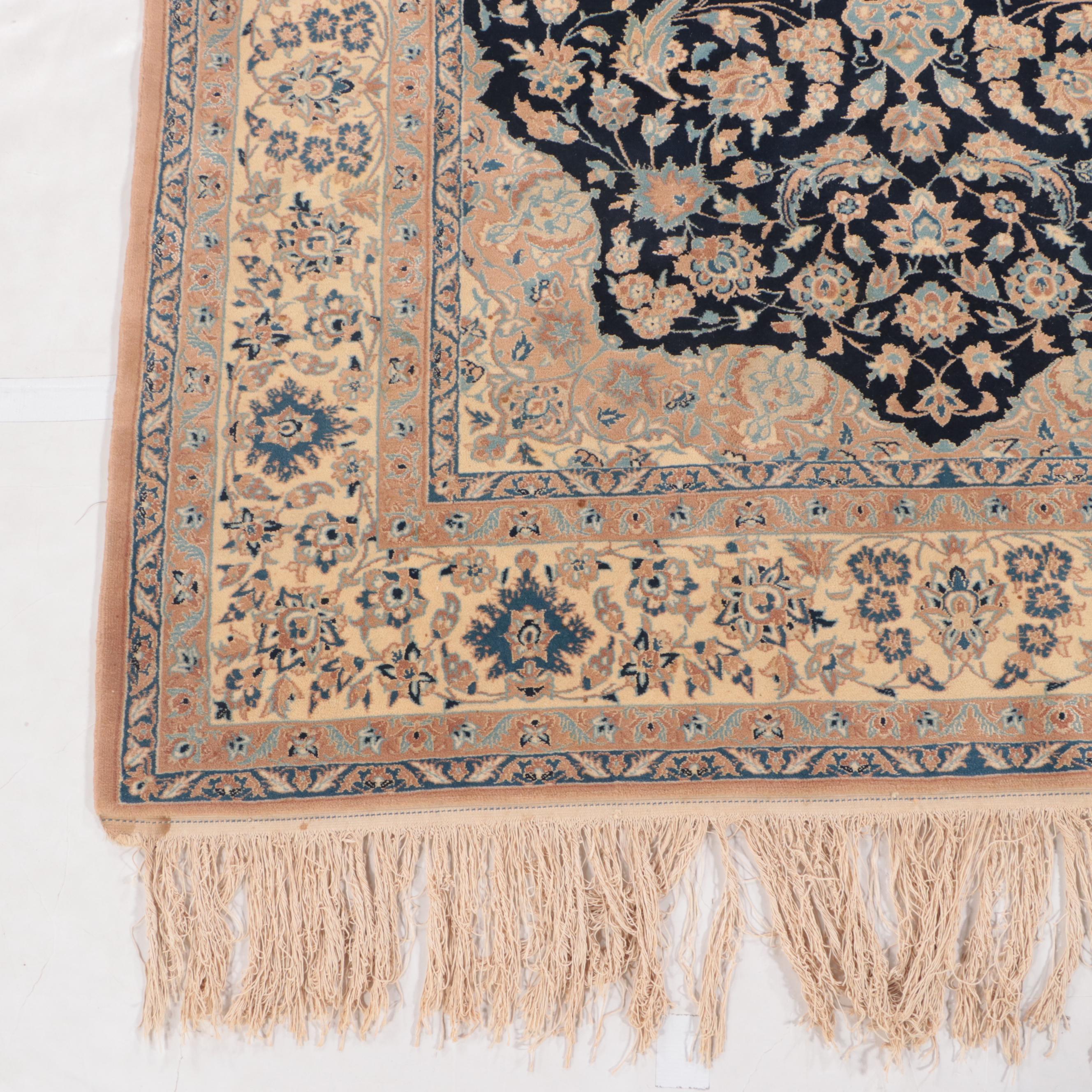 5'6 x 9'5 Hand-Knotted Sino-Persian Sarouk Style Area Rug