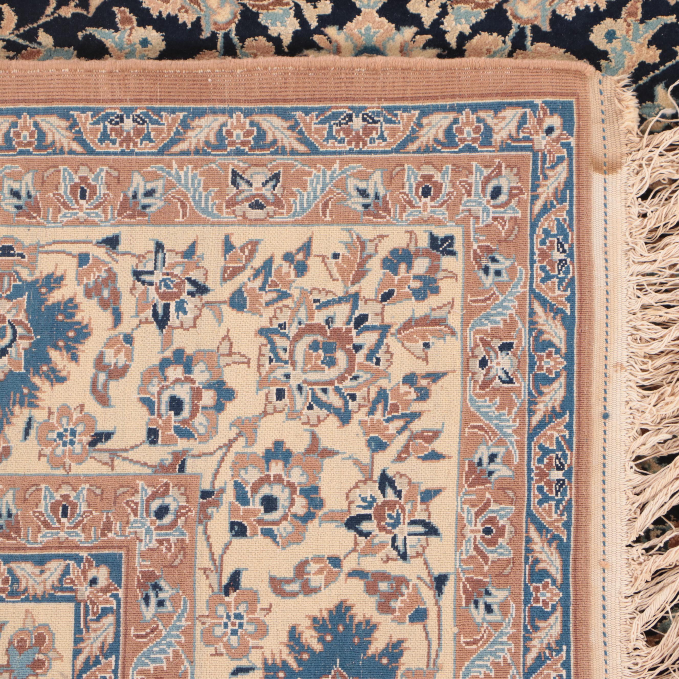 5'6 x 9'5 Hand-Knotted Sino-Persian Sarouk Style Area Rug