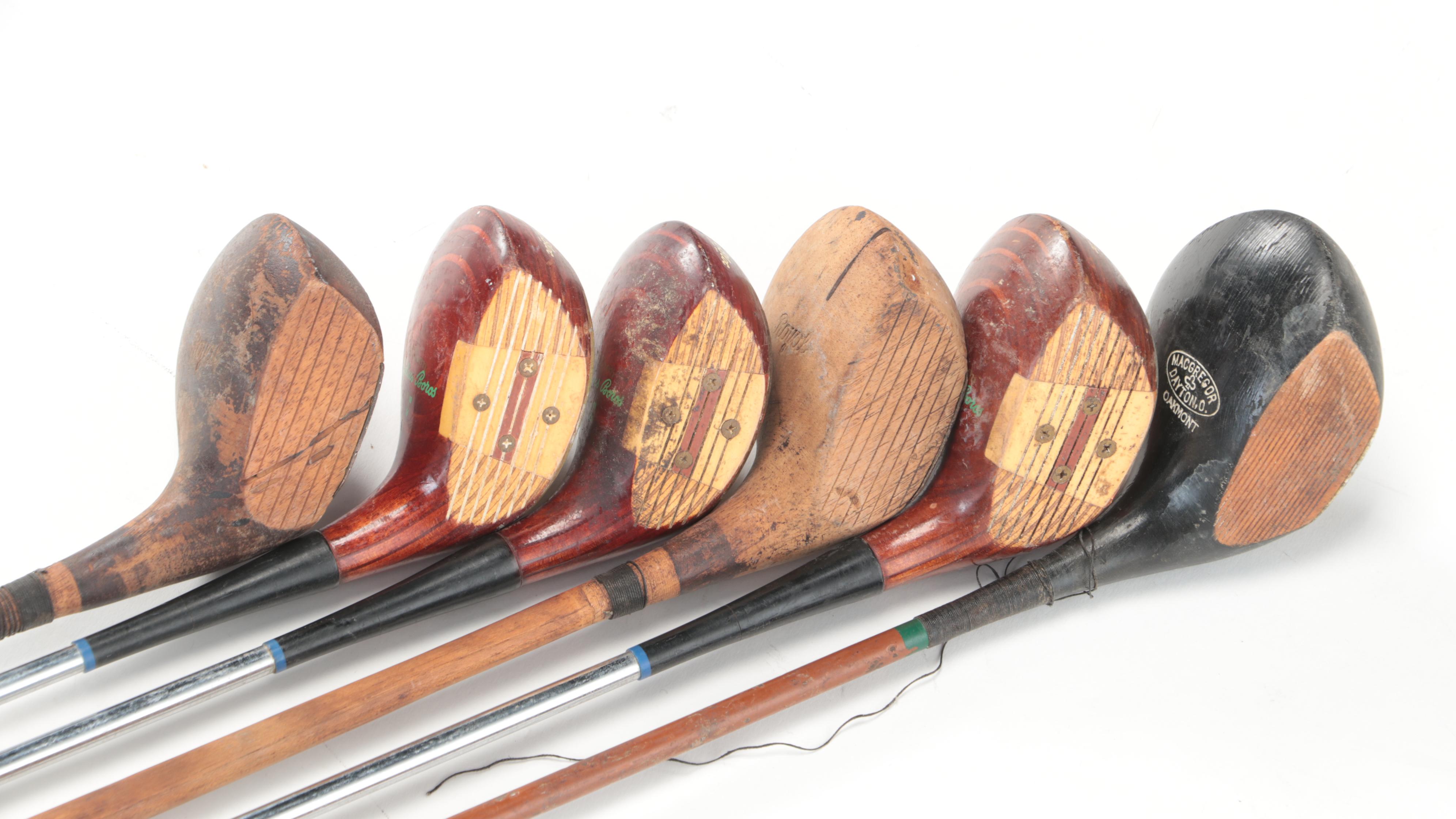 Wilson Strata-Bloc Woods, Royal and More Putters, Other Left-Handed Clubs in Bag