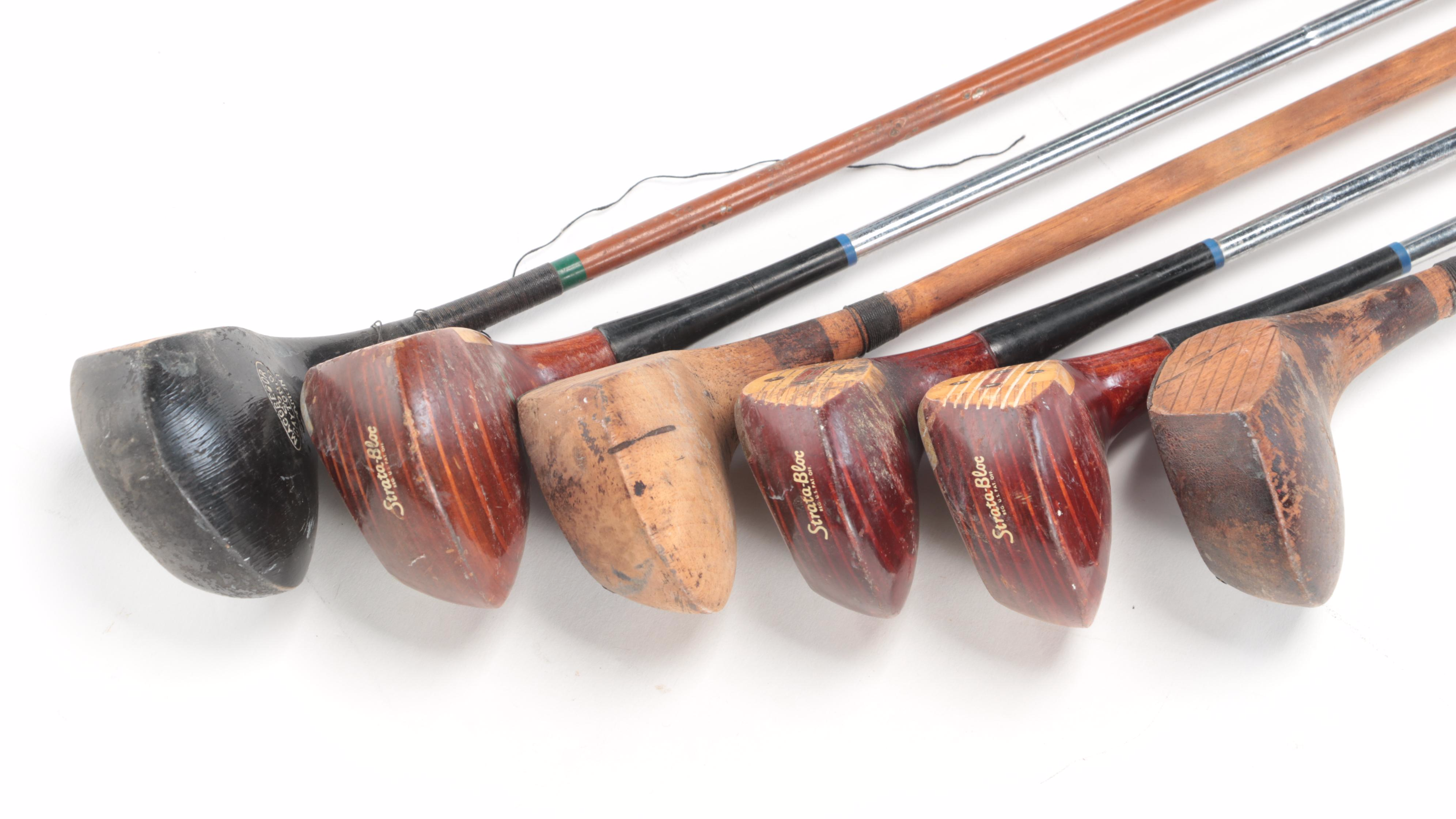 Wilson Strata-Bloc Woods, Royal and More Putters, Other Left-Handed Clubs in Bag