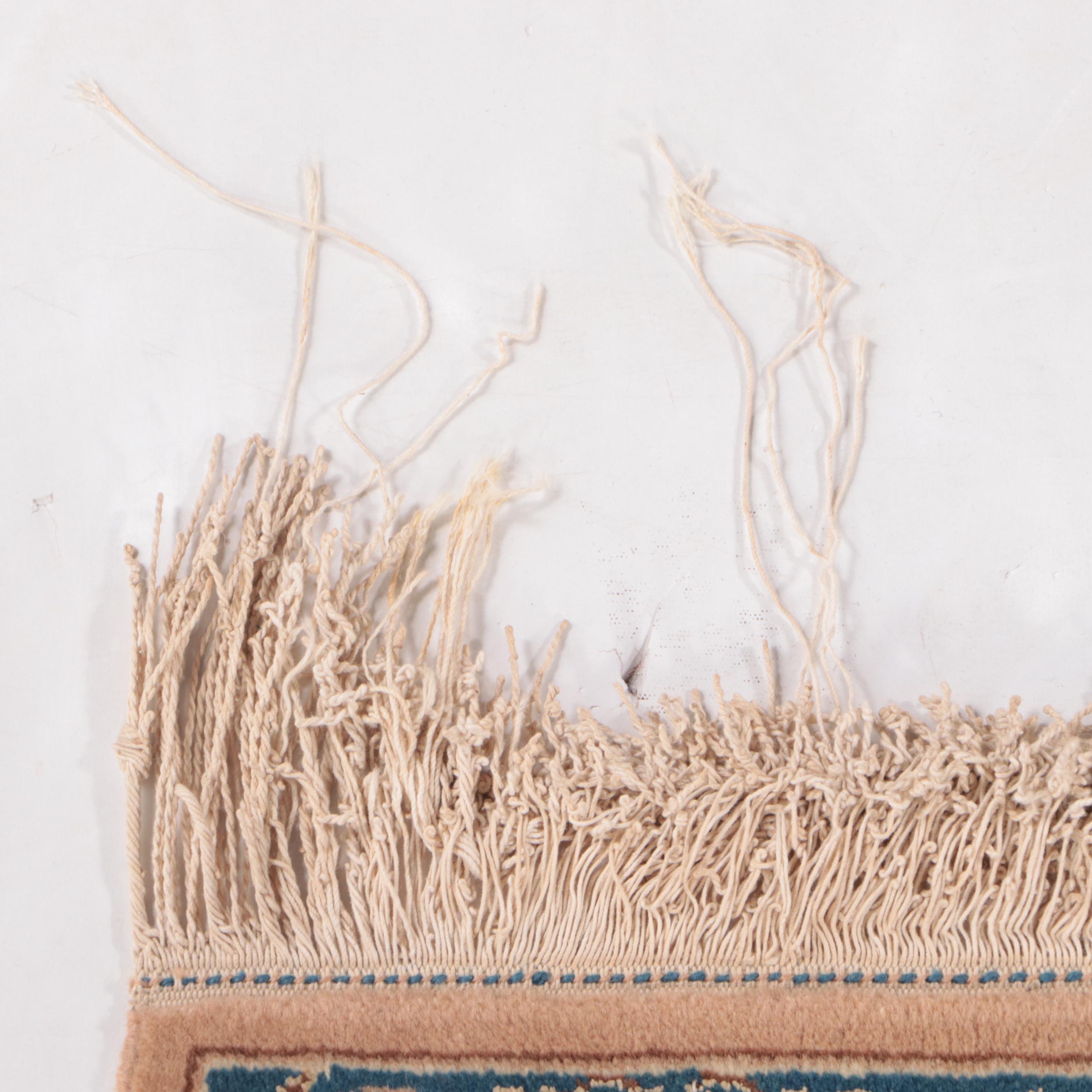 5'6 x 9'5 Hand-Knotted Sino-Persian Sarouk Style Area Rug