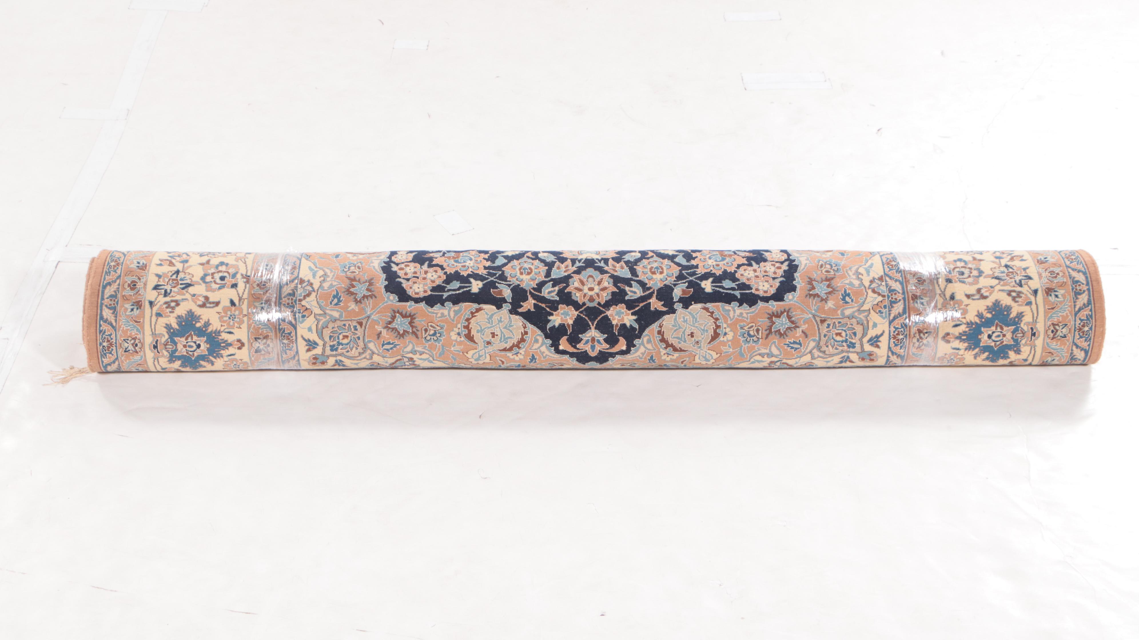 5'6 x 9'5 Hand-Knotted Sino-Persian Sarouk Style Area Rug