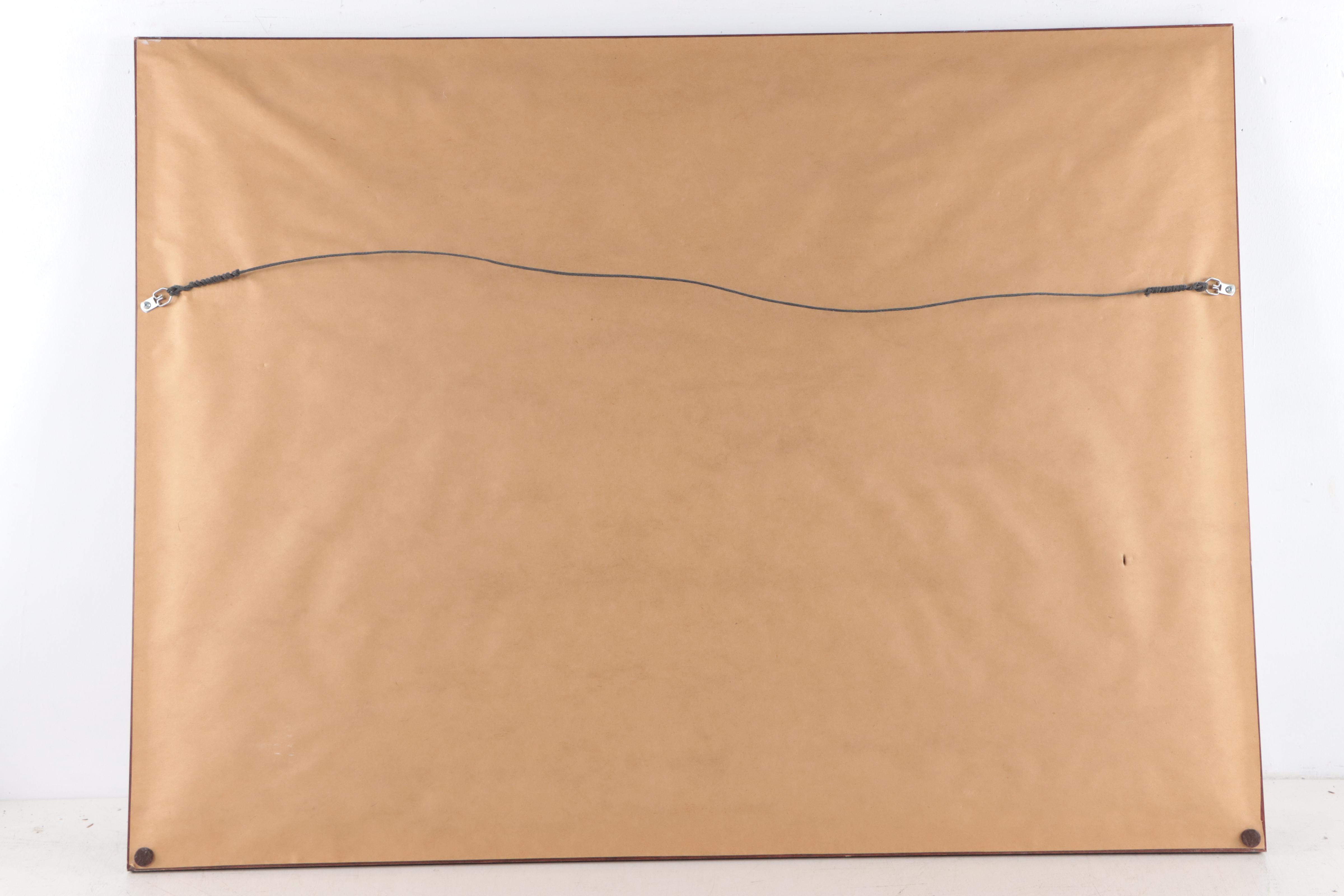 Anthony Casay Offset Lithograph of Tropical Coast, Late 20th Century