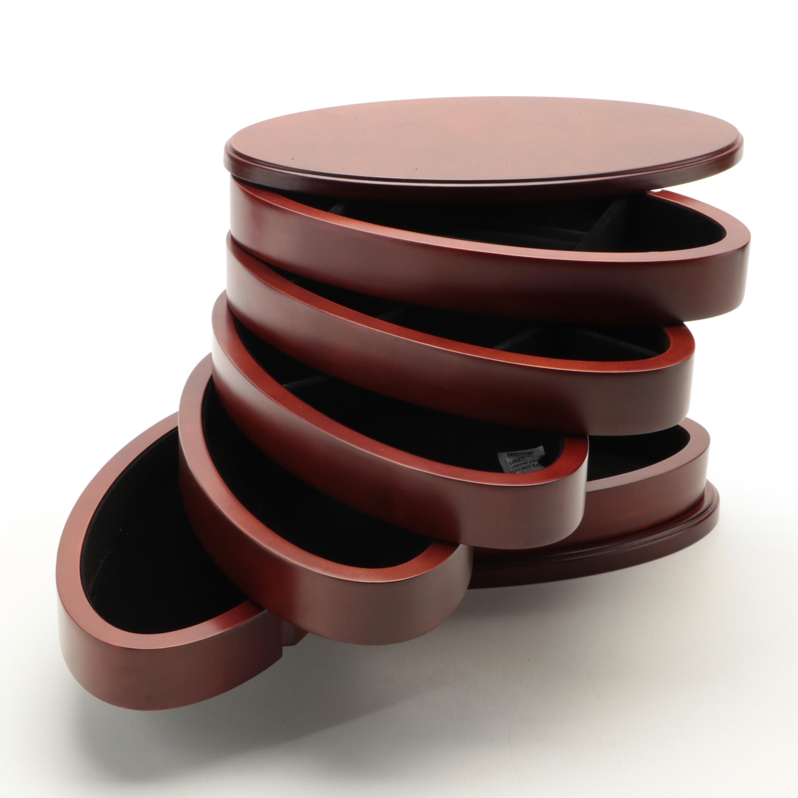 Hammacher Schlemmer Cherry Tarnish Eliminating Jewelry Tower