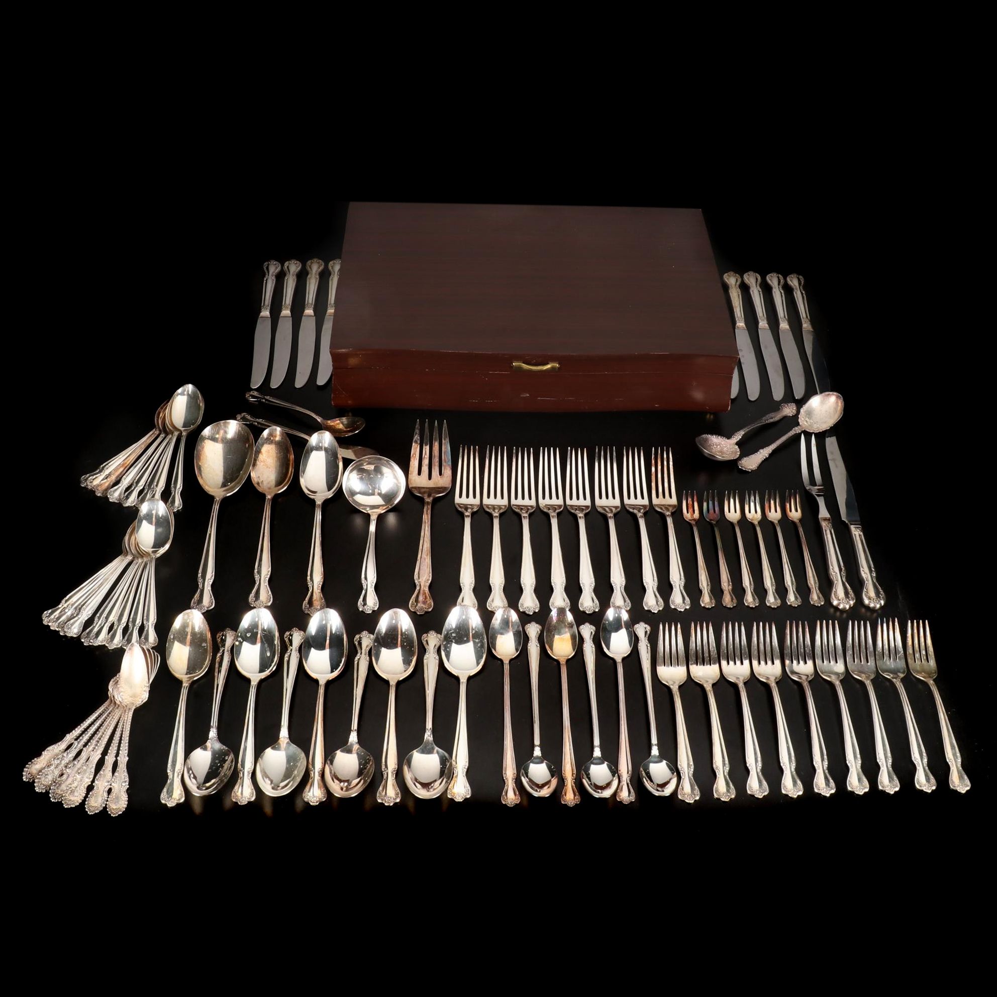 International Silver "Daybreak-Elegant Lady" Silver Plated Flatware, 1952