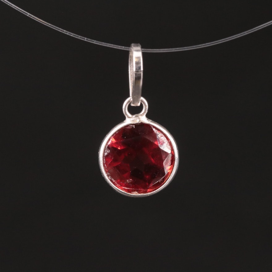 14K Garnet Pendant