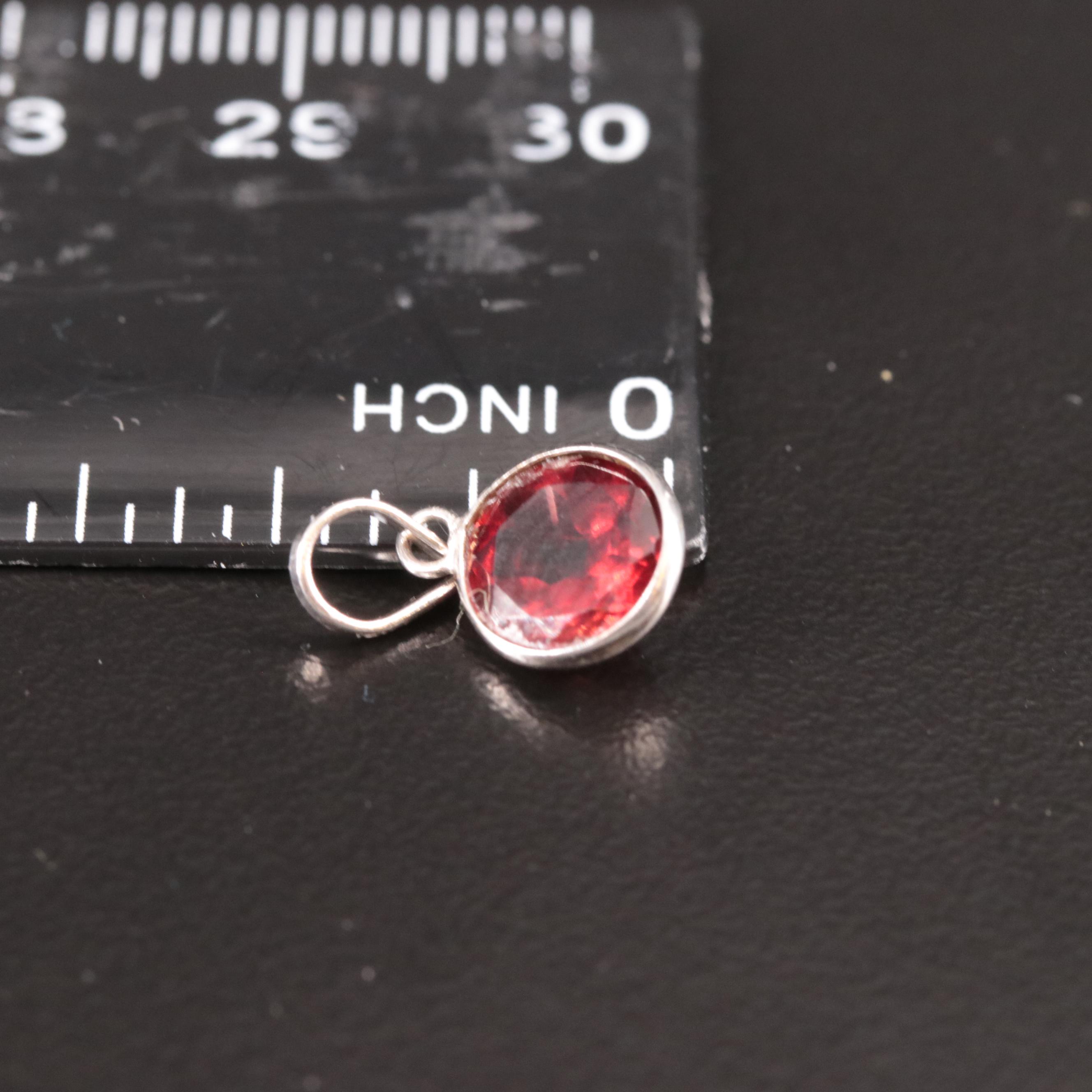 14K Garnet Pendant