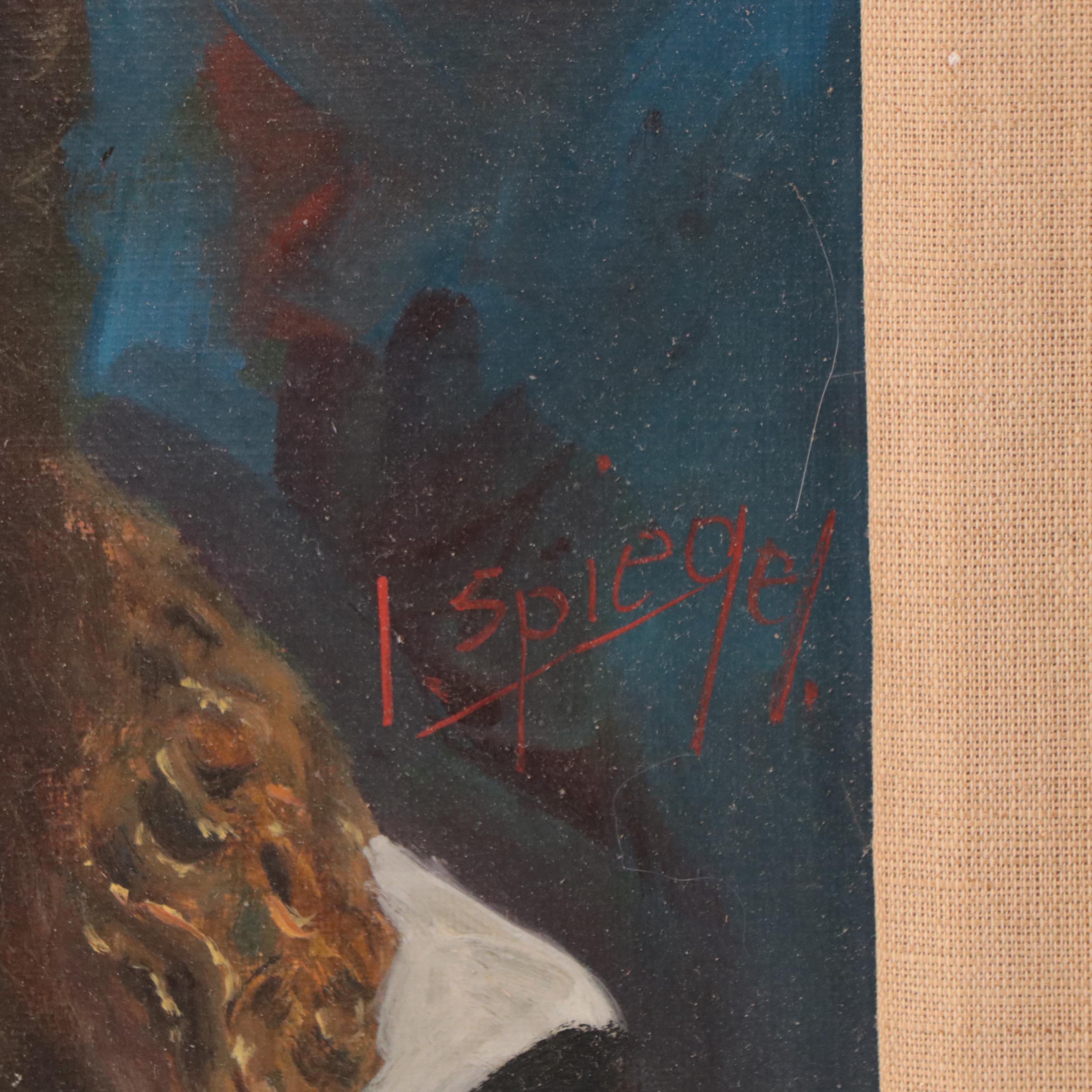 Louis Spiegel Portrait Oil Painting "Sephardic Rabbi"