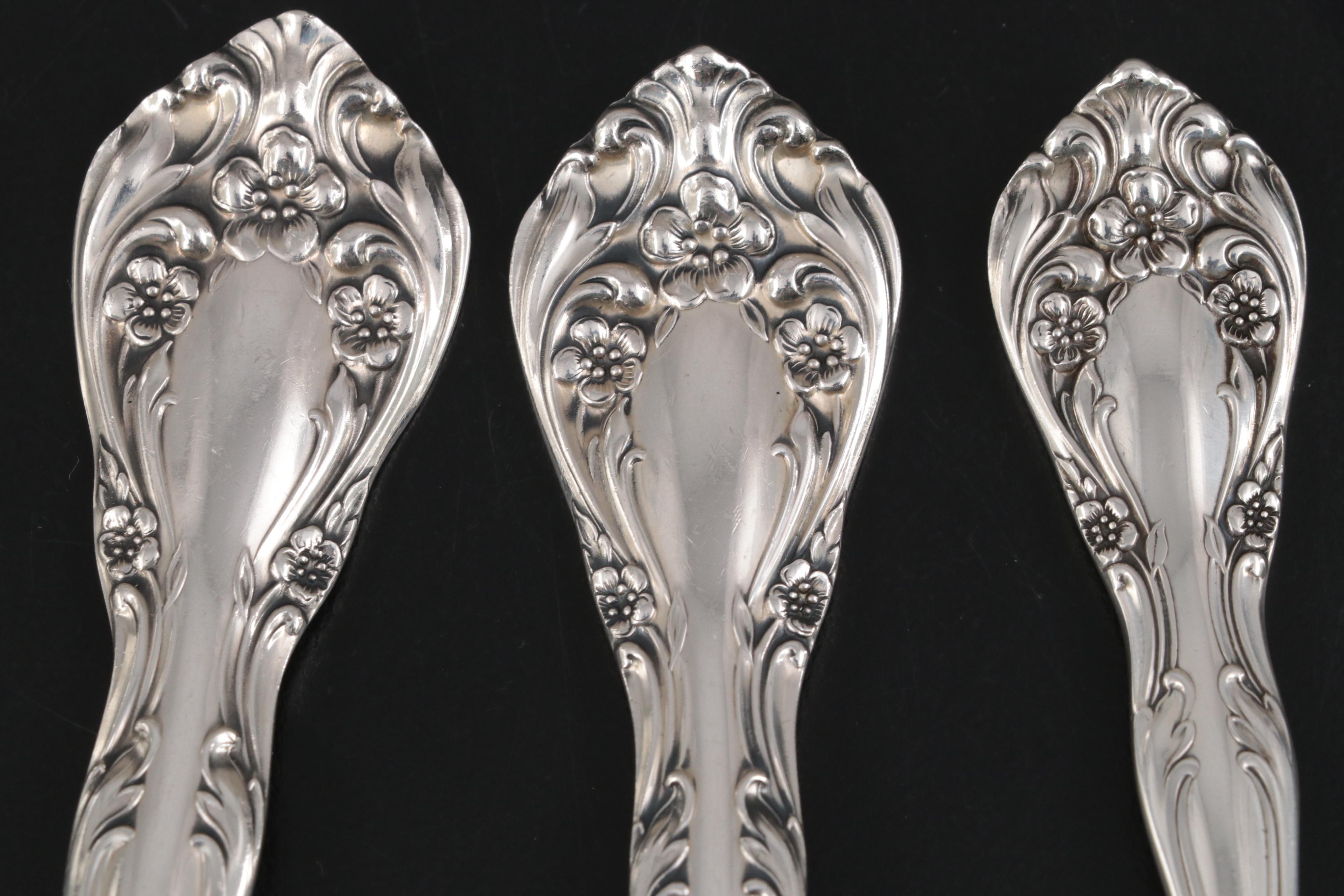 Alvin "Chateau Rose" Sterling Silver Flatware, Mid to Late 20th Century