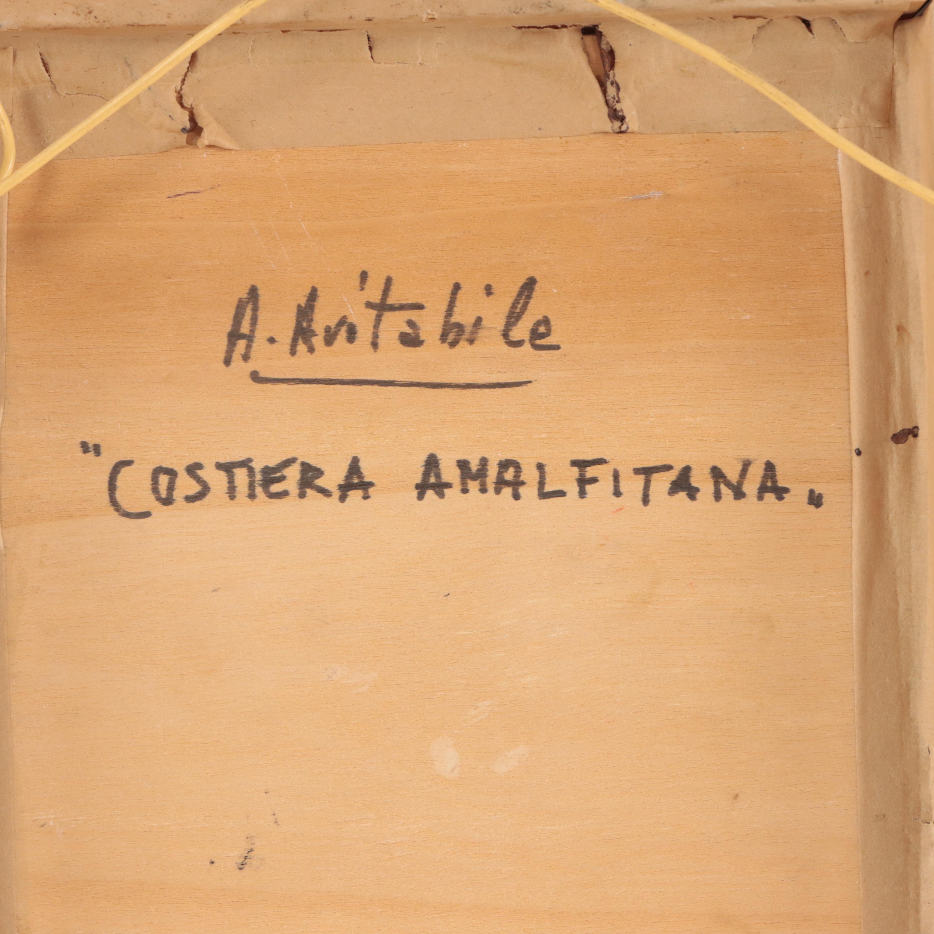 Alfredo Avitabile Oil Painting of The Amalfi Coast "Costiera Amalfitana"