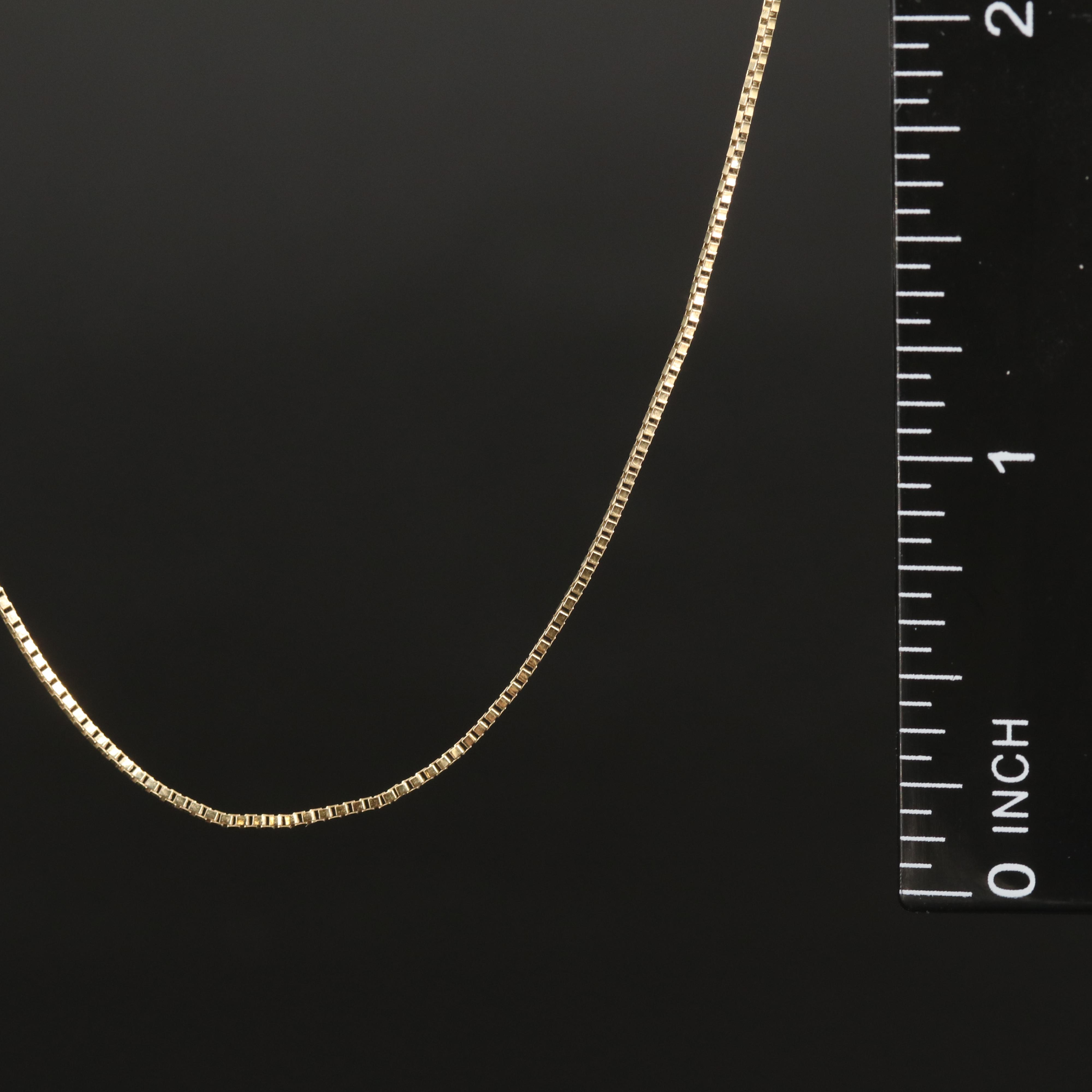 Italian 14K Box Chain Necklace
