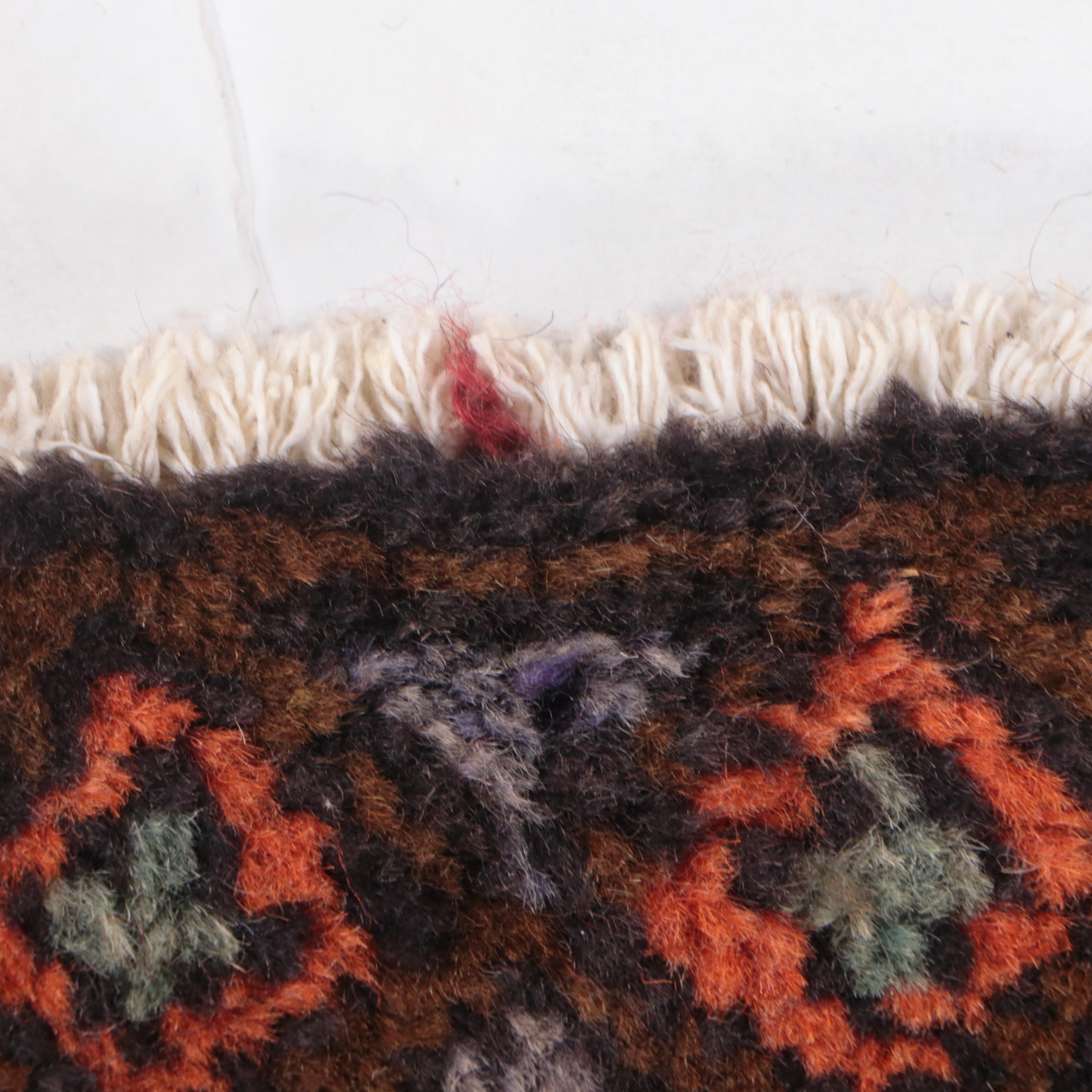 3'2 x 15'4 Hand-Knotted Persian Qashqai Carpet Runner