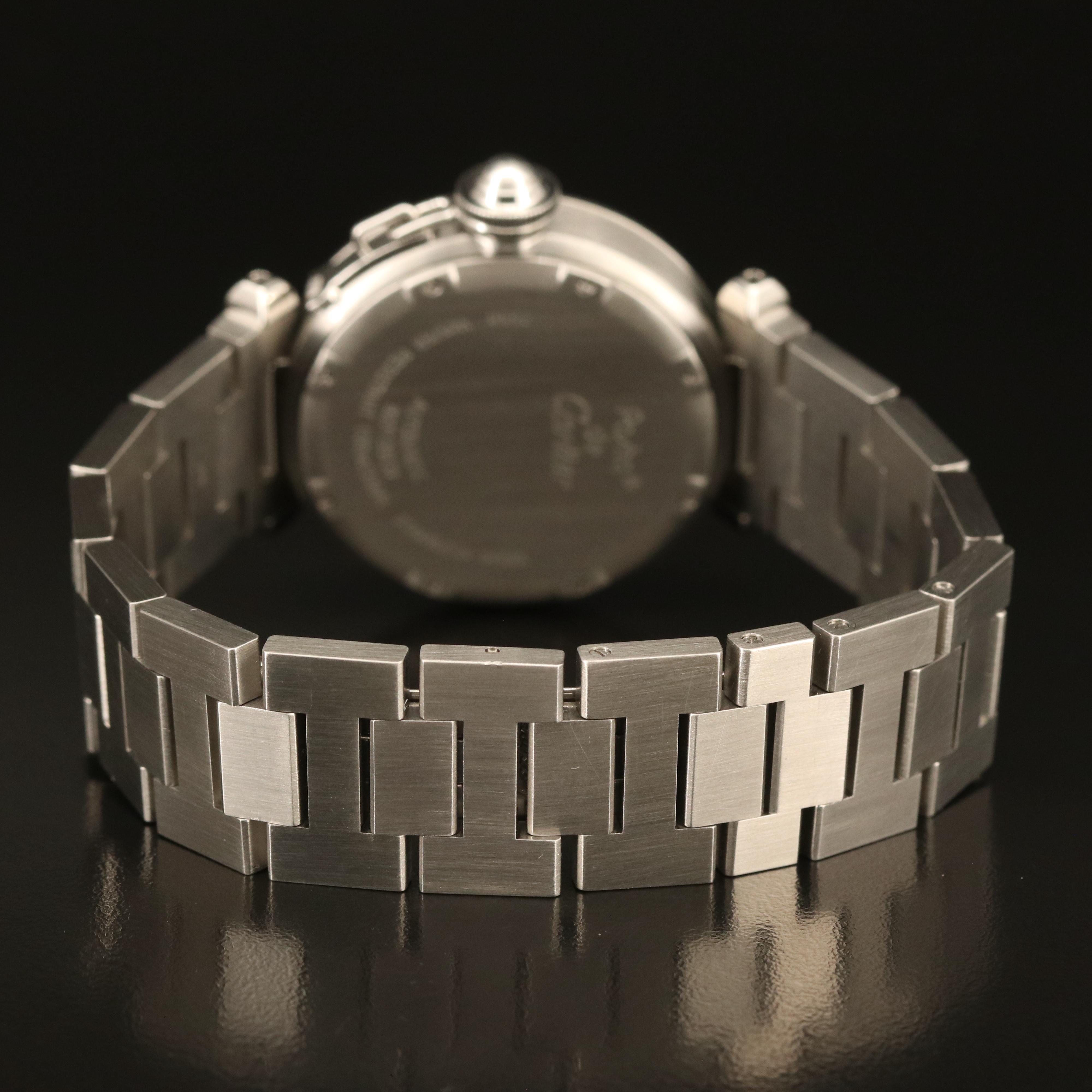 Cartier Pasha Big Date GMT Stainless Steel Automatic Watch