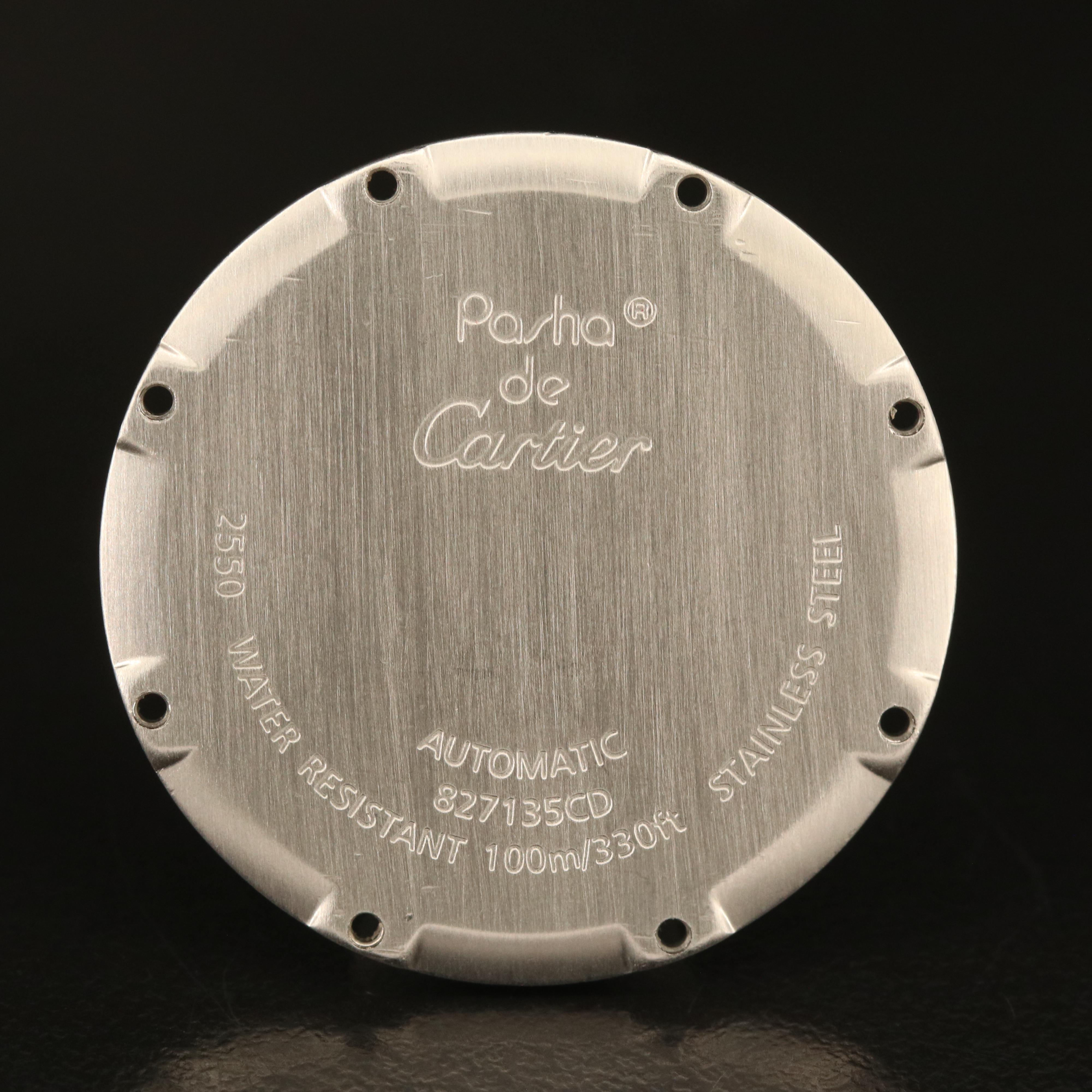 Cartier Pasha Big Date GMT Stainless Steel Automatic Watch