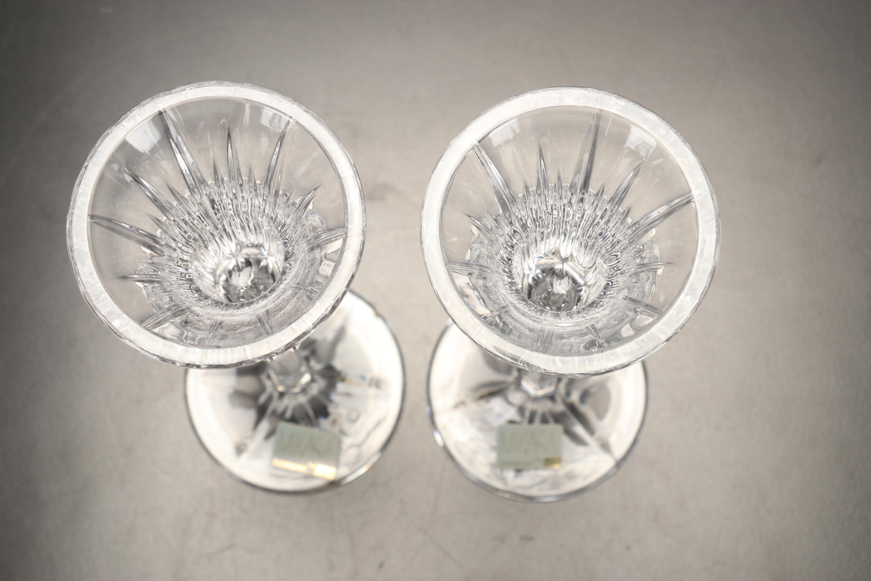 Waterford Crystal "Lismore" Hurricane Candle Holder, Kosta Boda Votive, and More