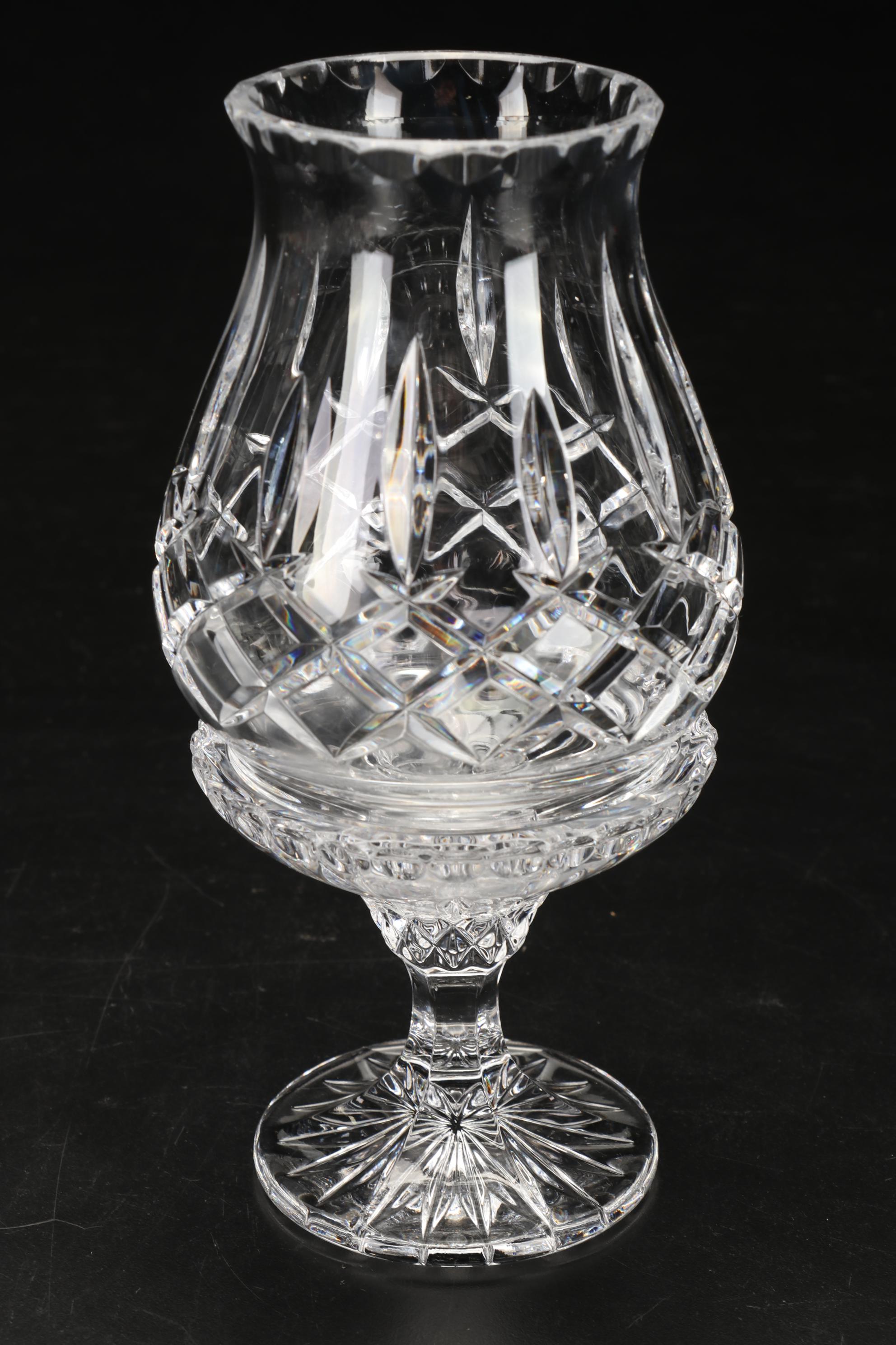 Waterford Crystal "Lismore" Hurricane Candle Holder, Kosta Boda Votive, and More