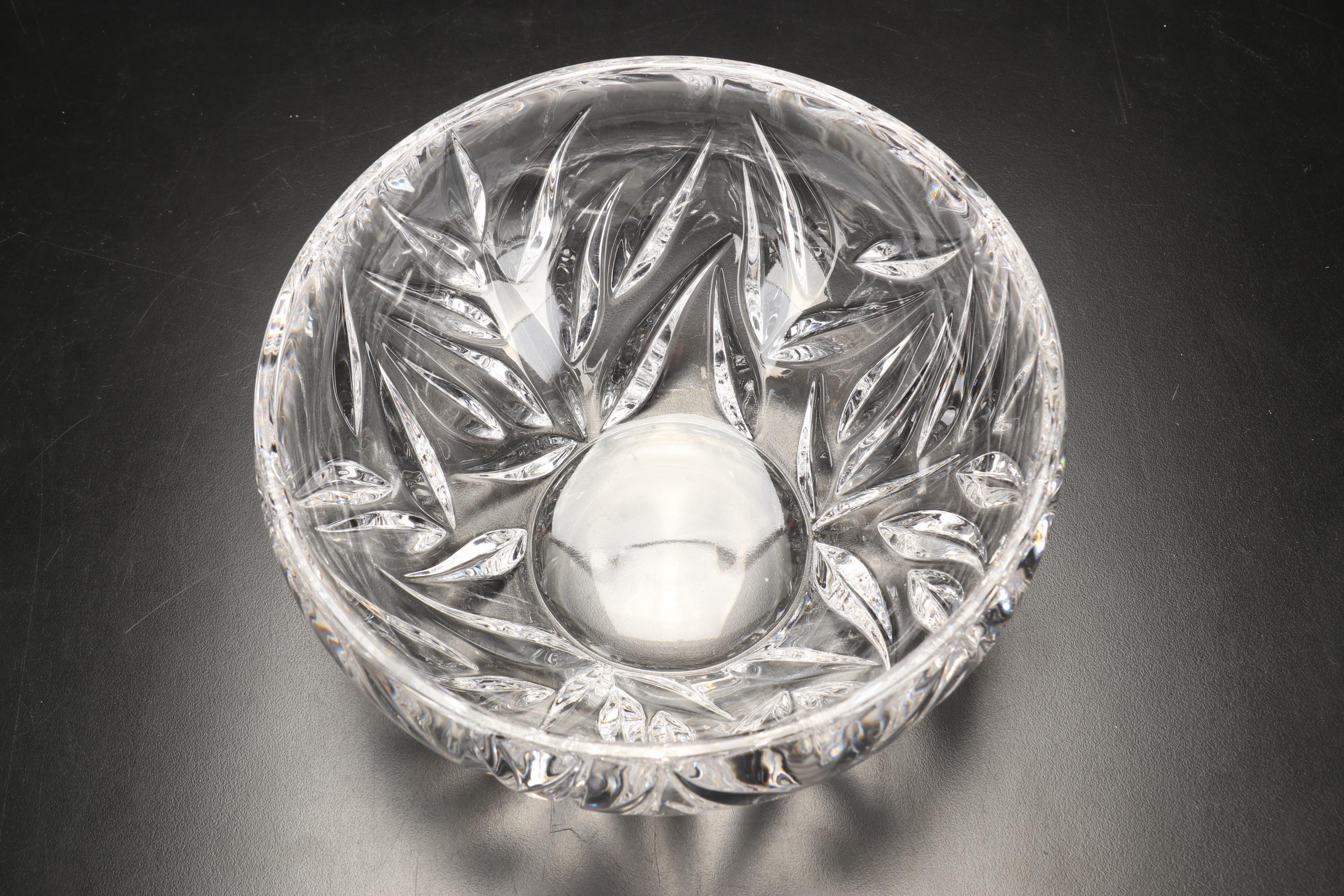 Waterford Crystal "Lismore" Hurricane Candle Holder, Kosta Boda Votive, and More