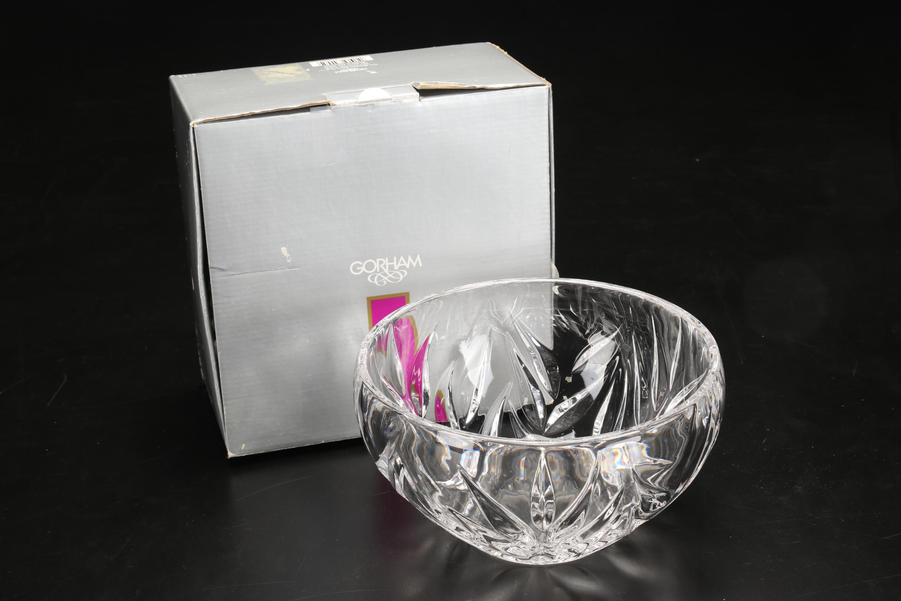 Waterford Crystal "Lismore" Hurricane Candle Holder, Kosta Boda Votive, and More