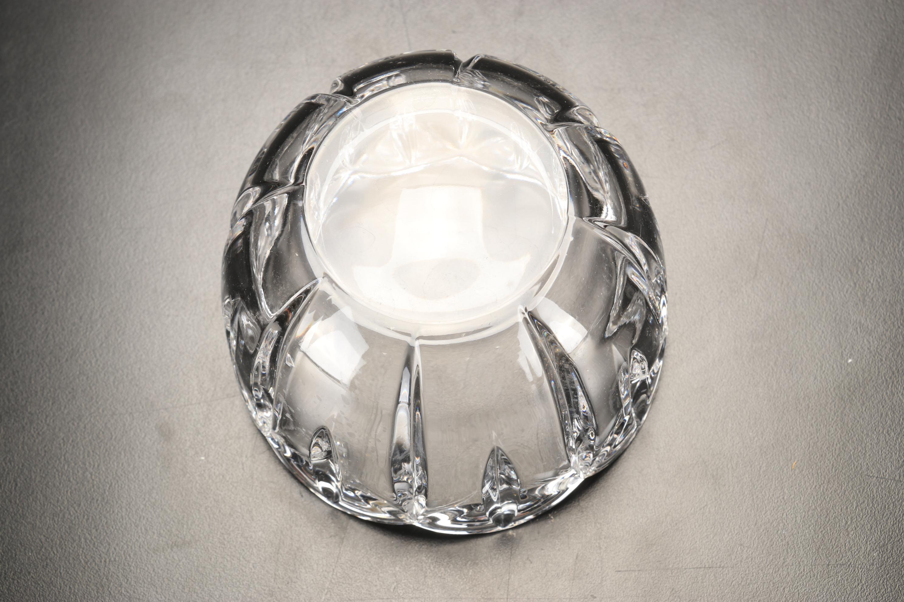 Waterford Crystal "Lismore" Hurricane Candle Holder, Kosta Boda Votive, and More