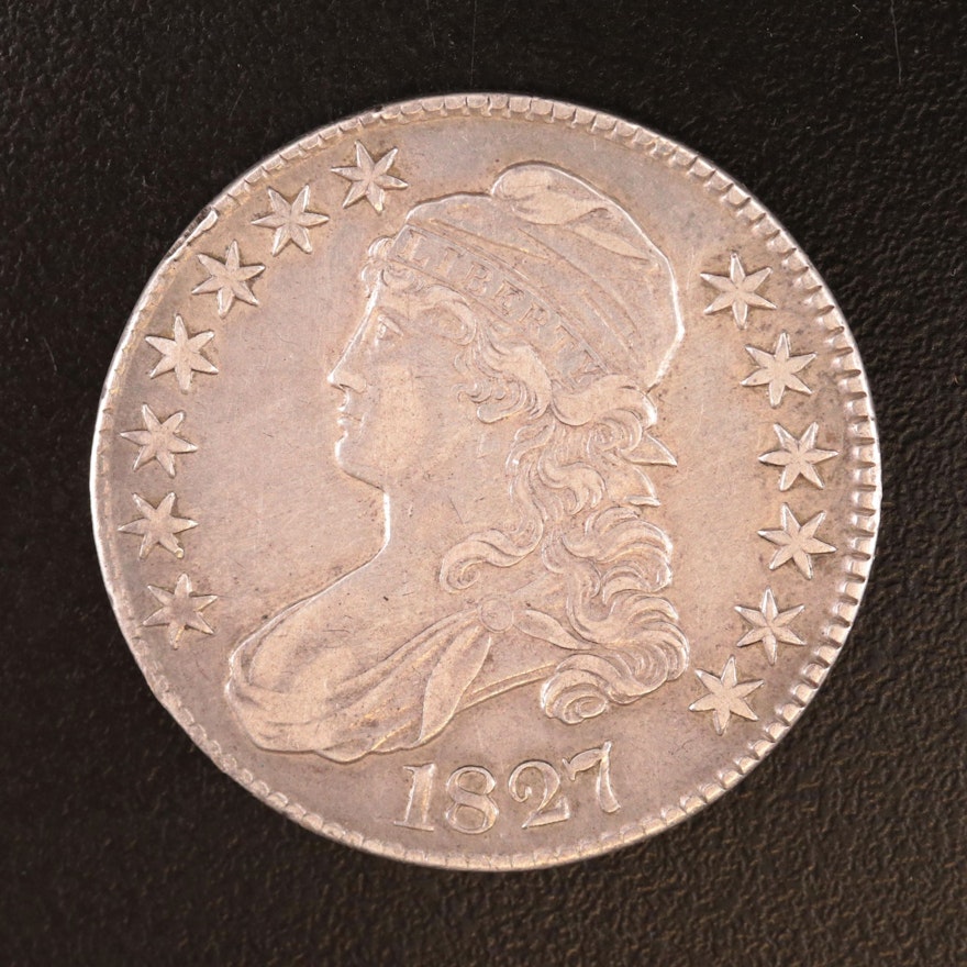 1827 Capped Bust Silver Half Dollar