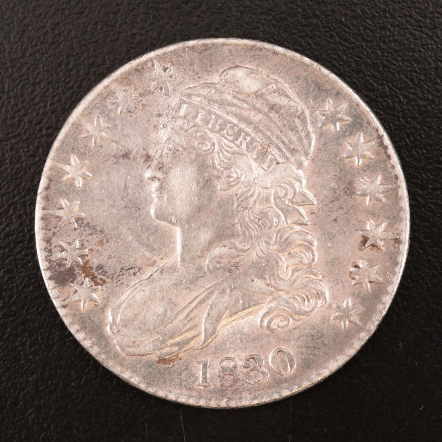 1830 Capped Bust Silver Half Dollar