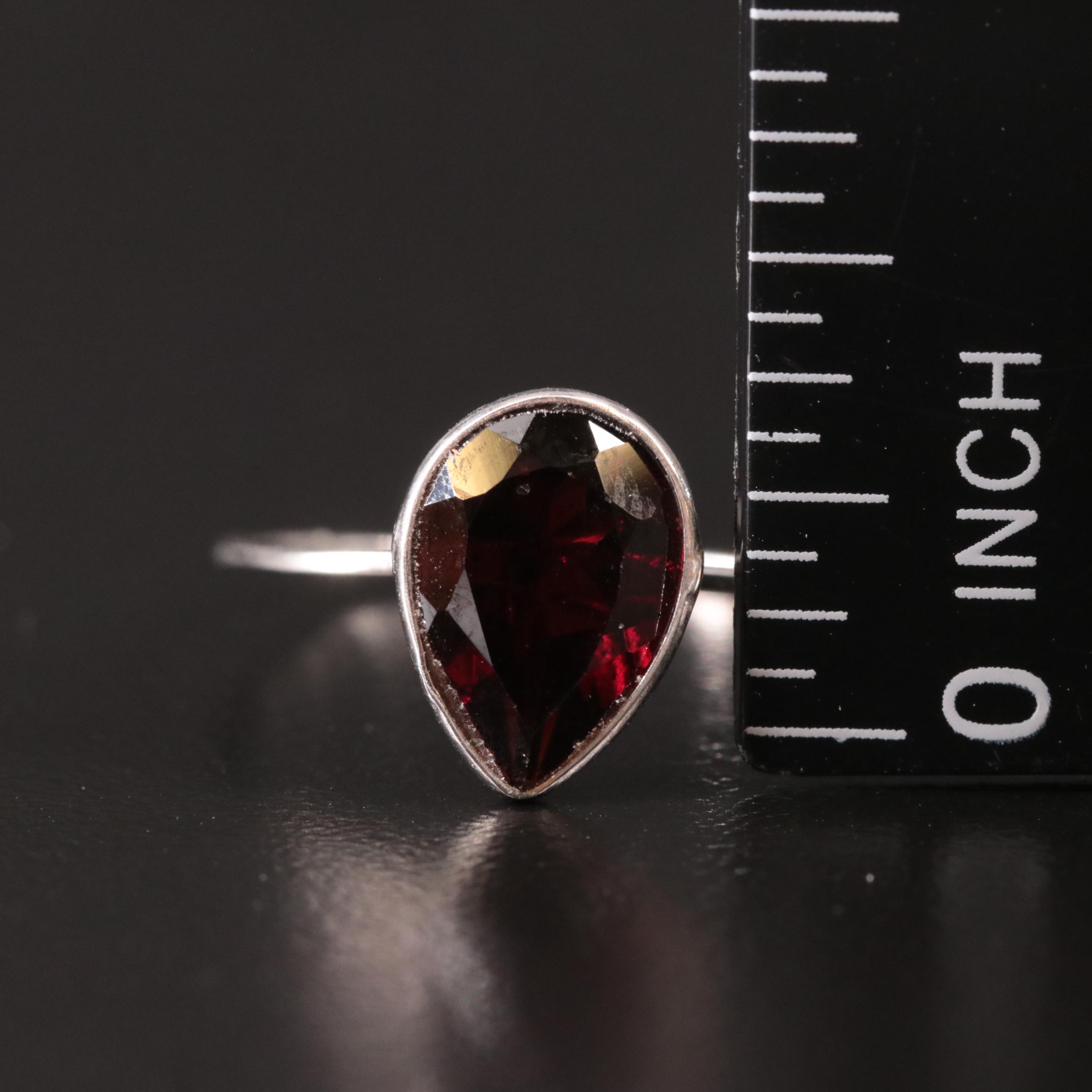 14K Garnet Ring
