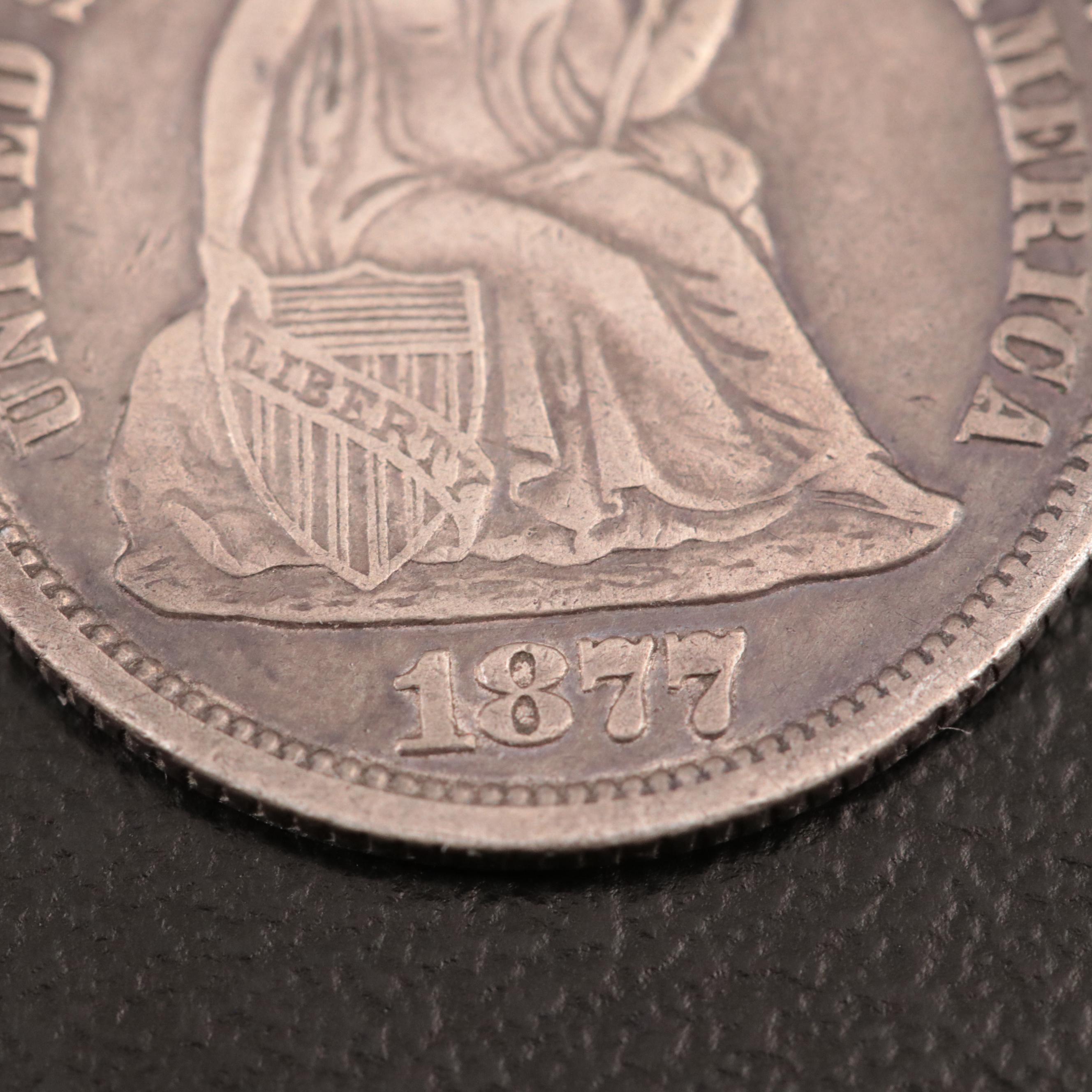Two Carson City Mint Liberty Seated Silver Dimes