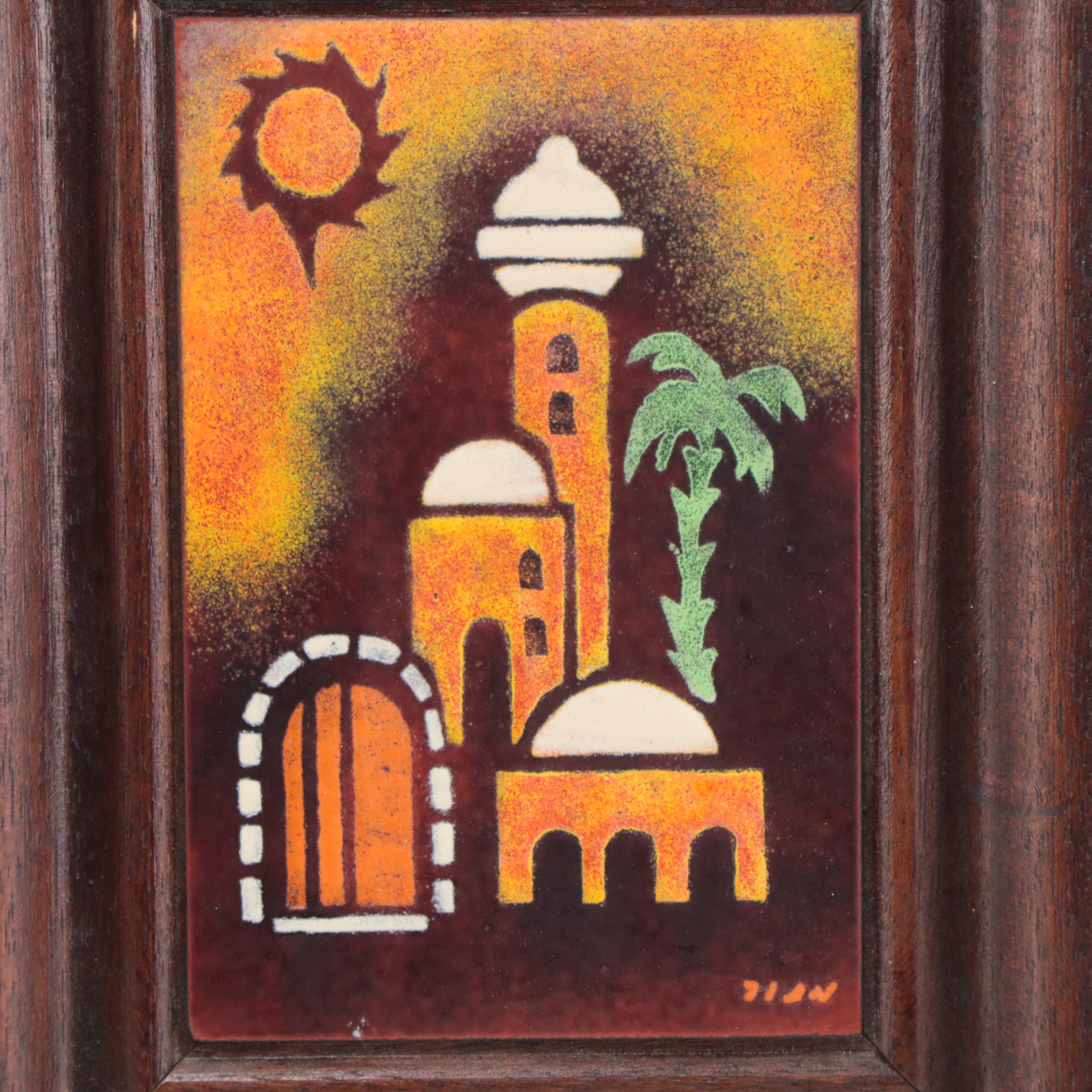 Judaica Themed Wall Art Compositions and Mixed Media Painting