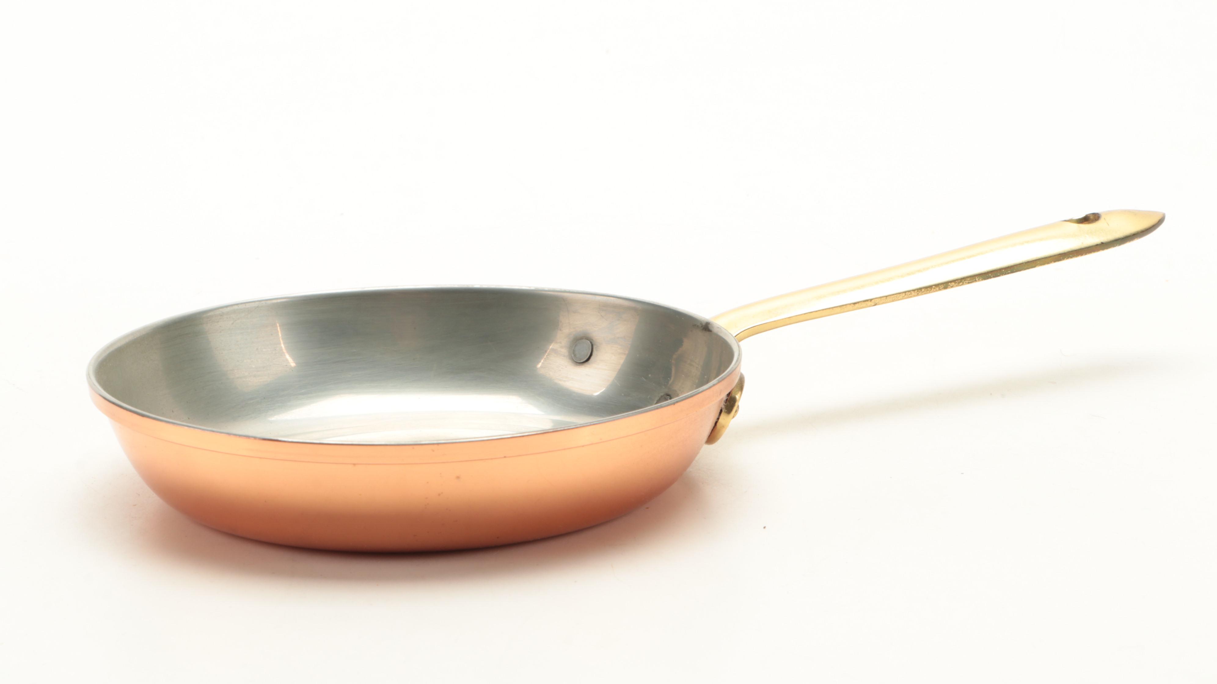 Tagus Copper-Clad Cookware With Measuring Cups and Stainless Steel Spoons