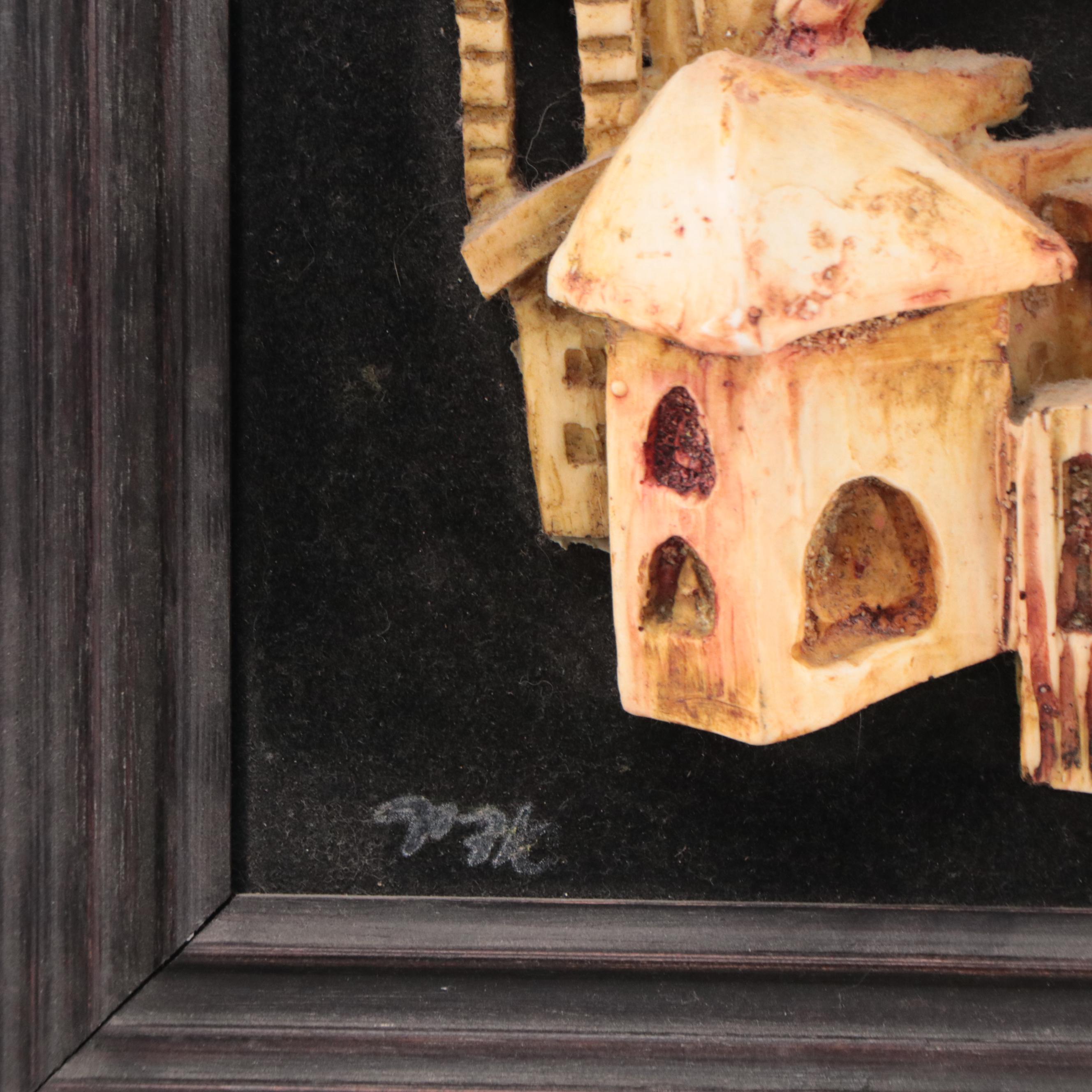 Judaica Themed Wall Art Compositions and Mixed Media Painting