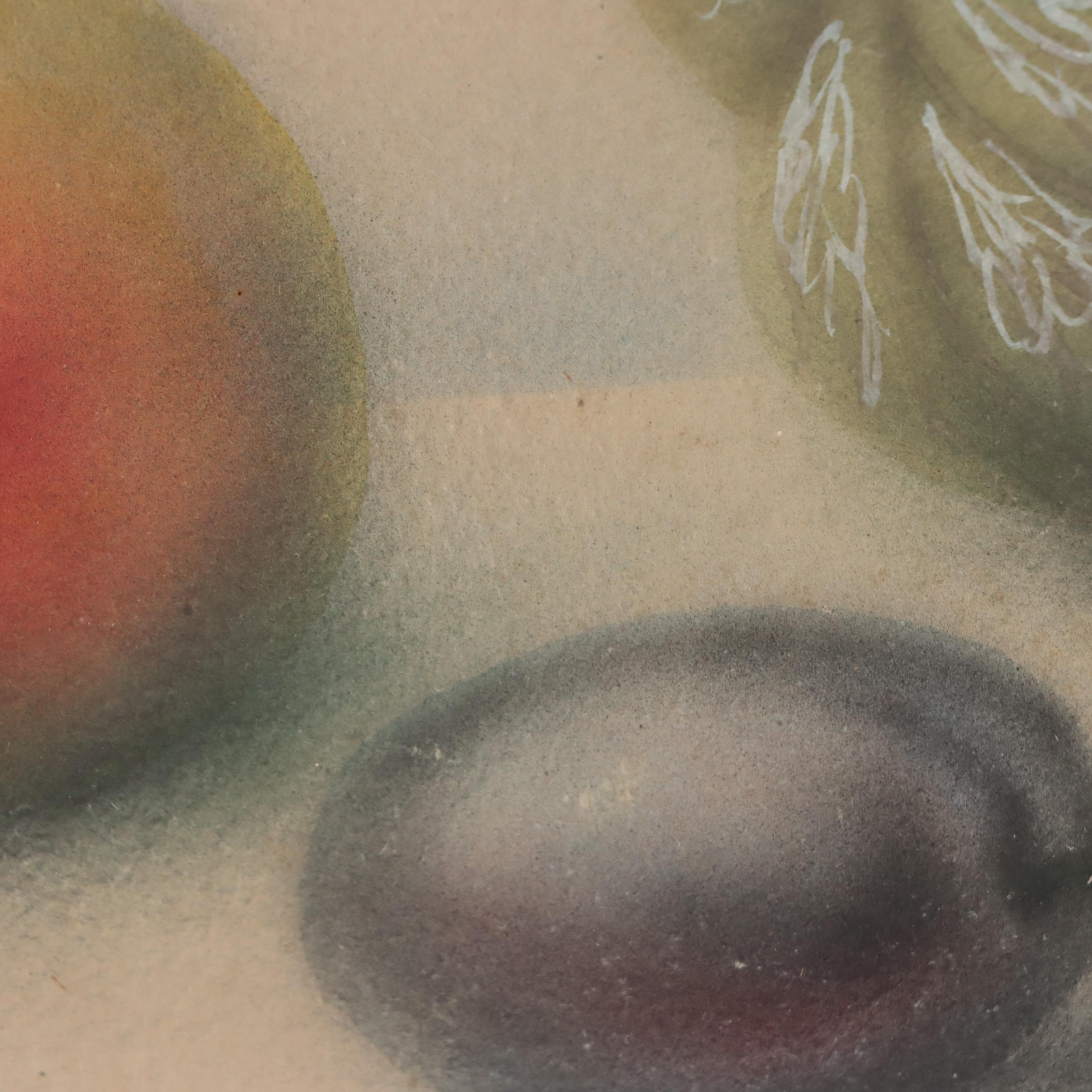 Mixed Media Painting of Fruit Still Life