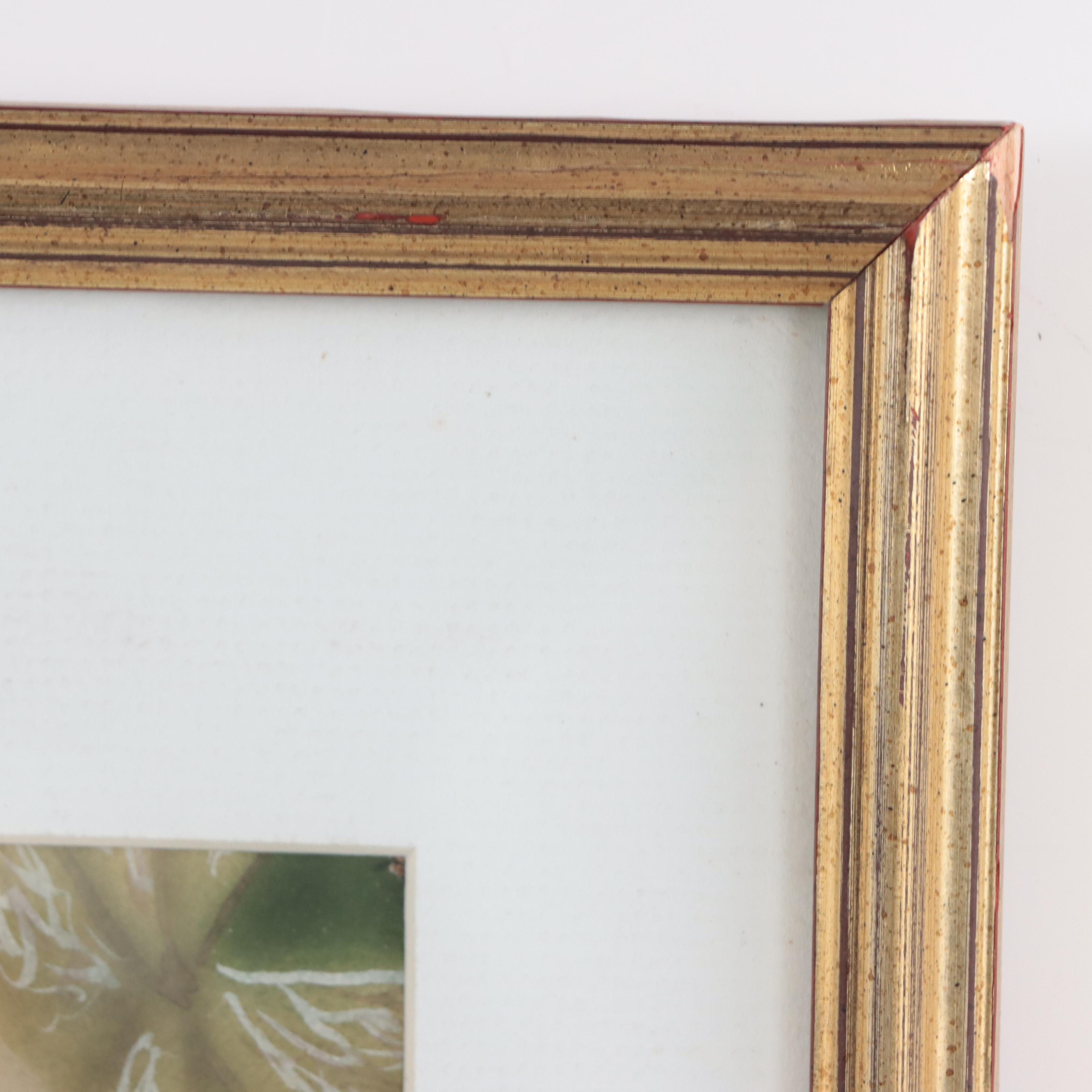 Mixed Media Painting of Fruit Still Life