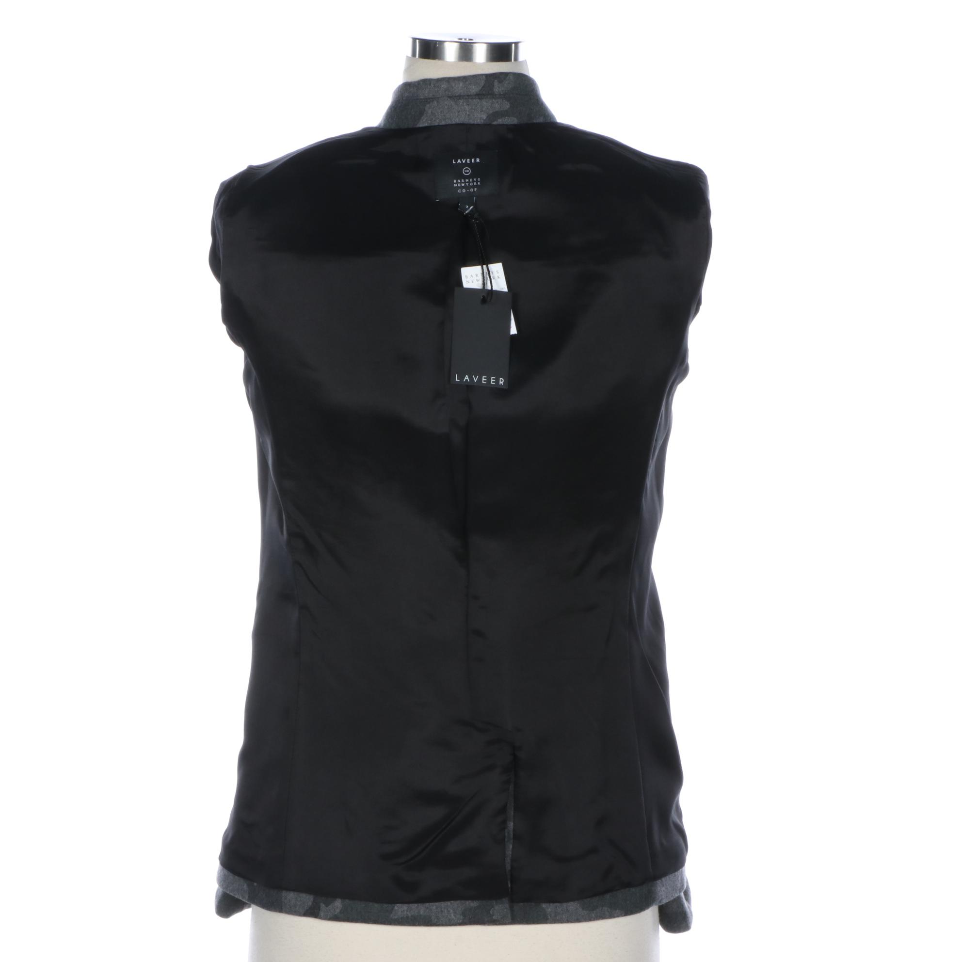 Barneys New York Co-Op Woolen Camouflage Jacket