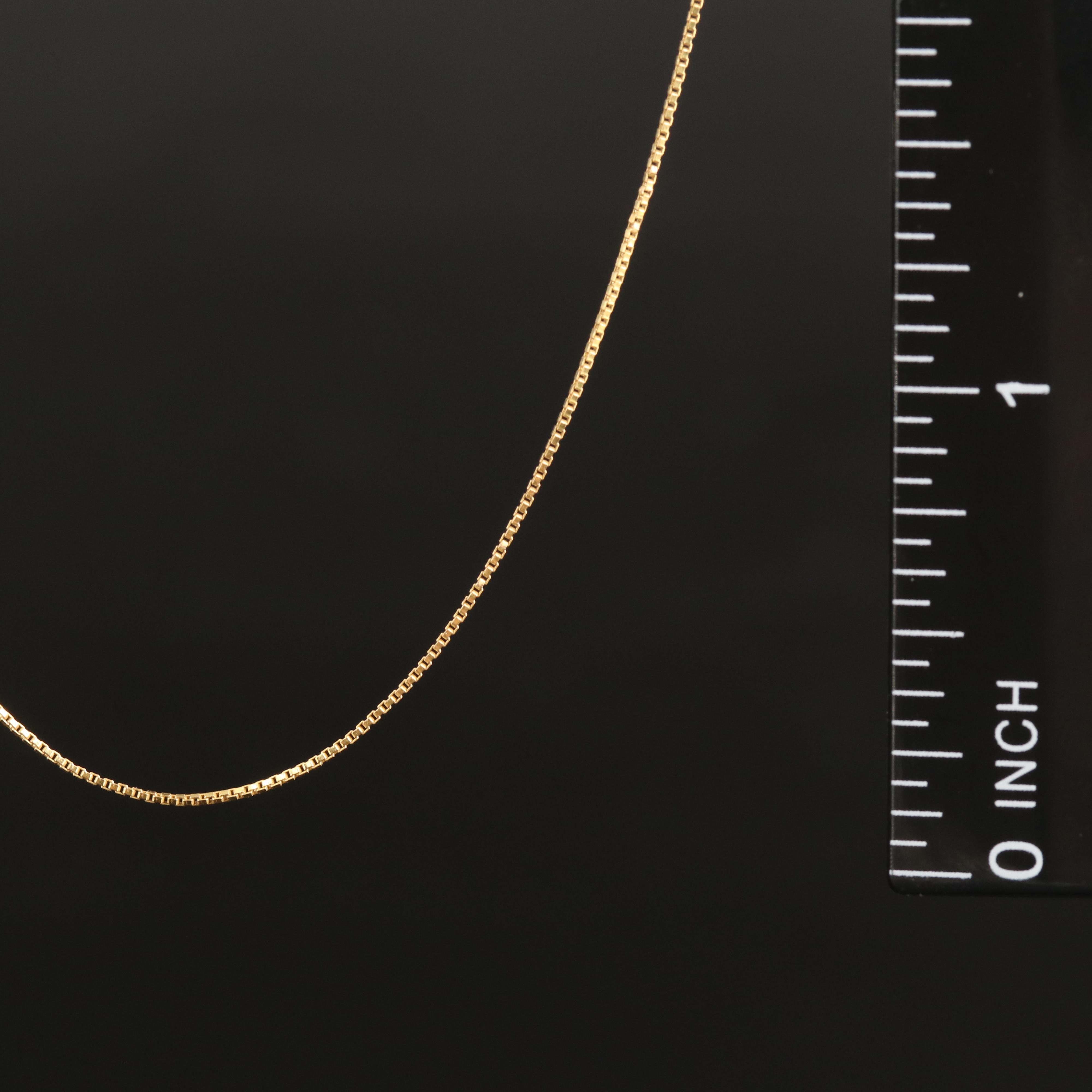14K Box Chain Necklace