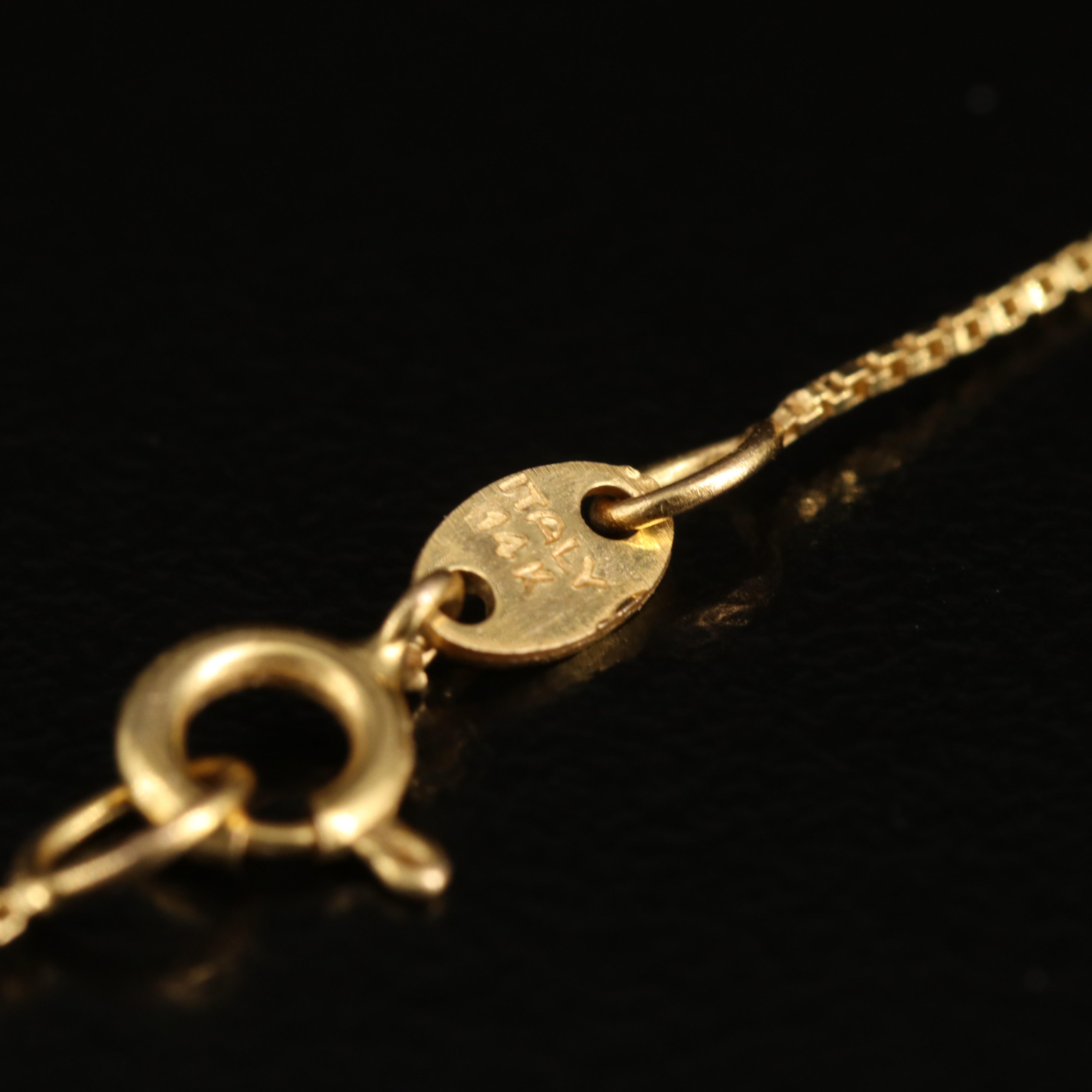 14K Box Chain Necklace