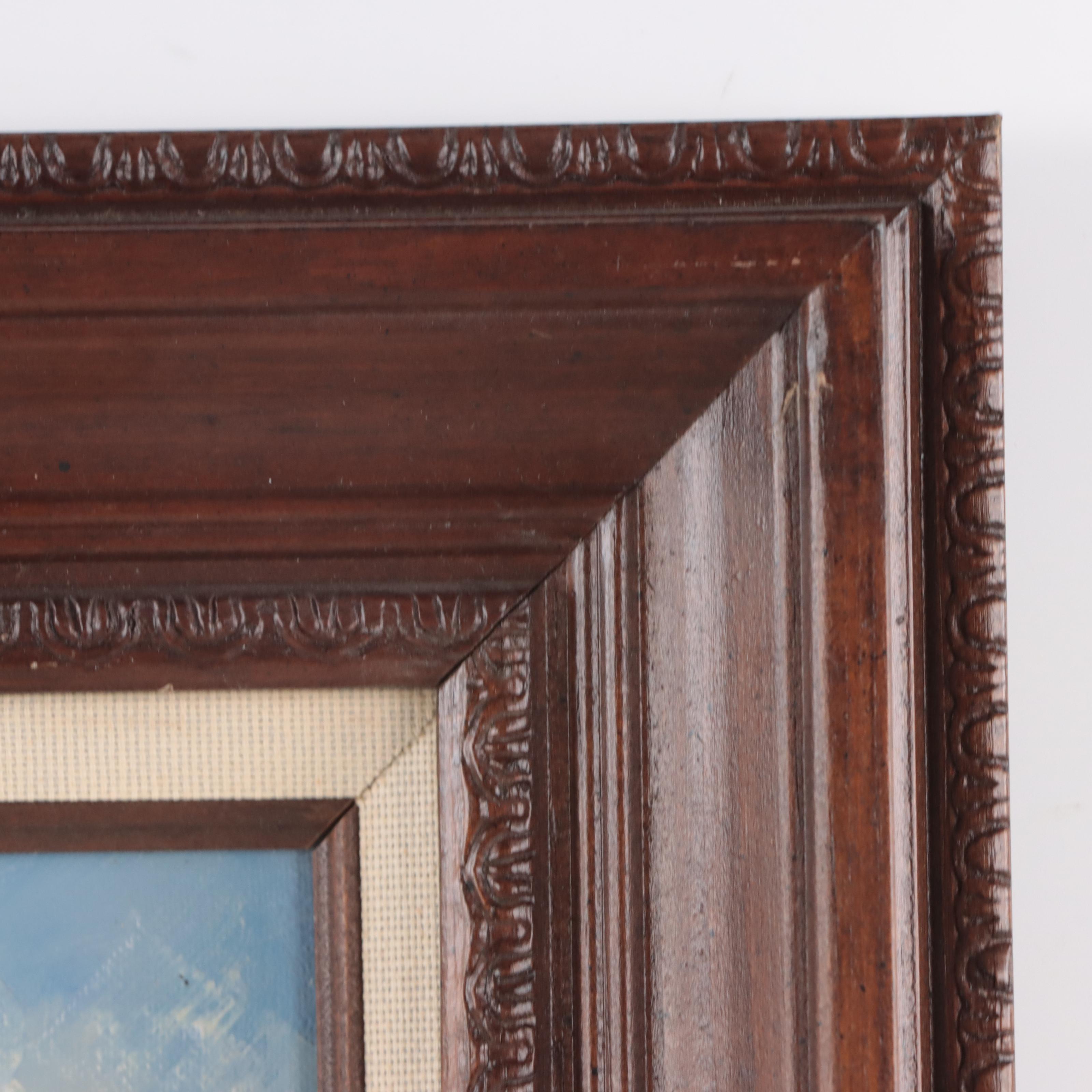 Impasto Oil Painting of Forest Landscape