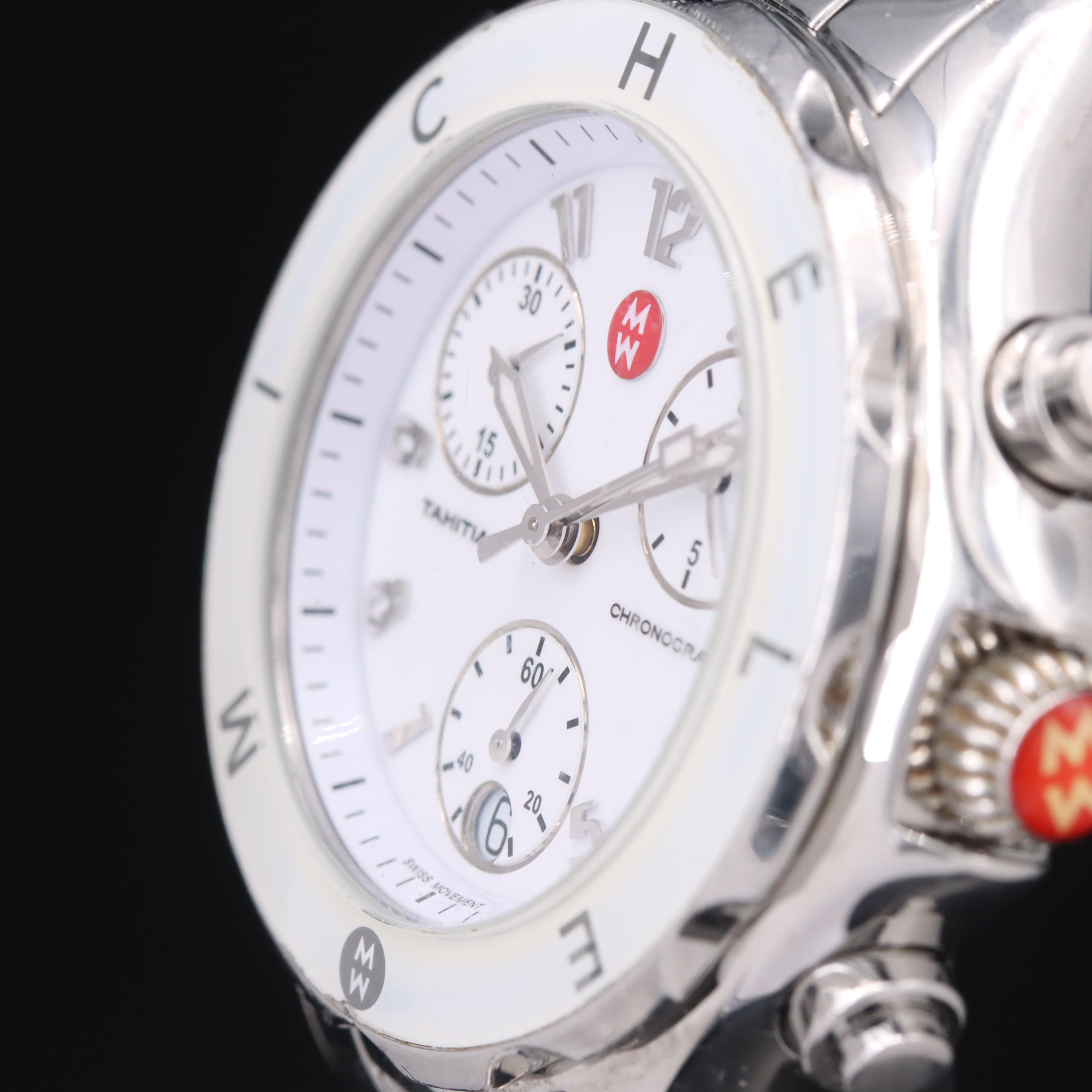 Michele Tahitian Ceramic Chronograph with Date Watch