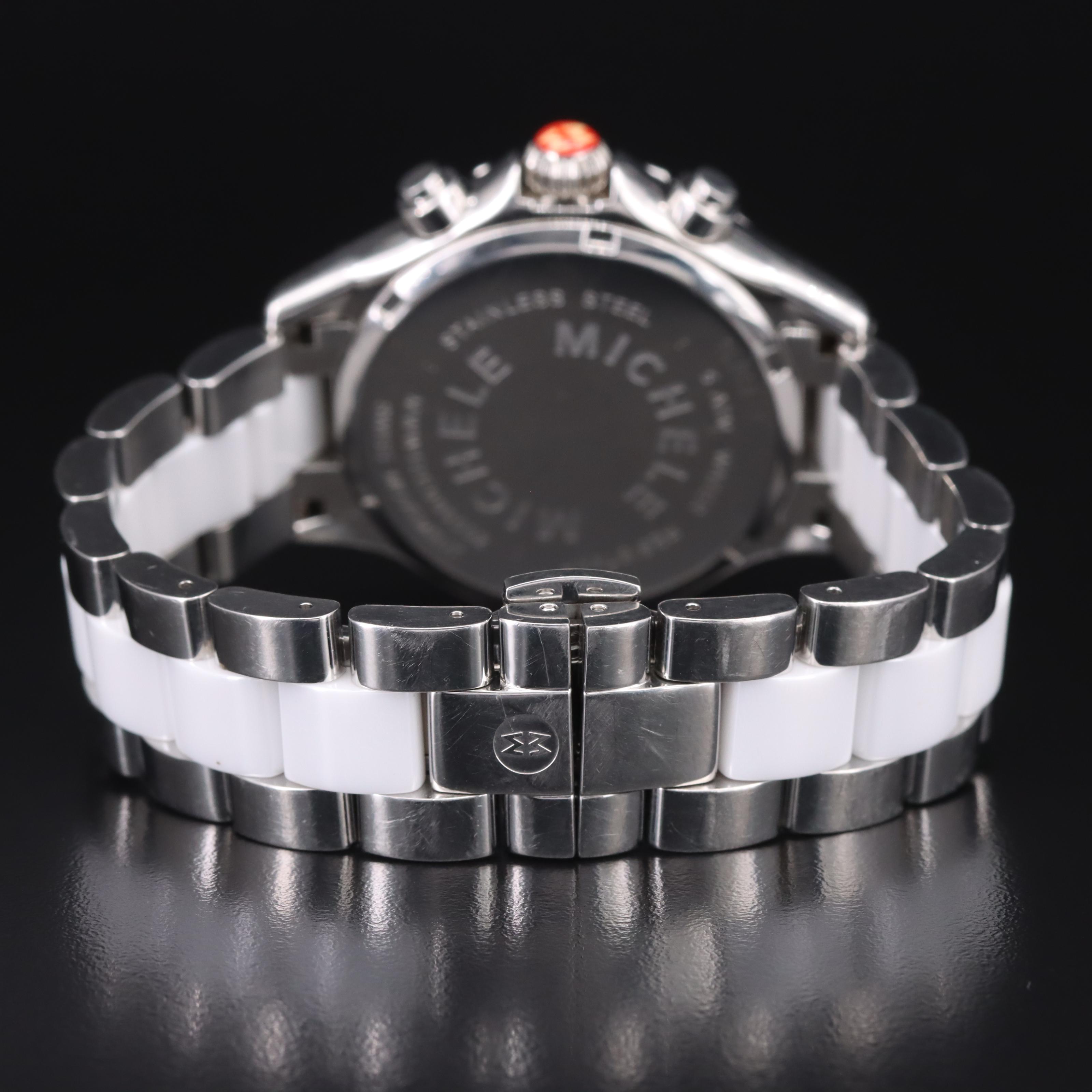 Michele Tahitian Ceramic Chronograph with Date Watch