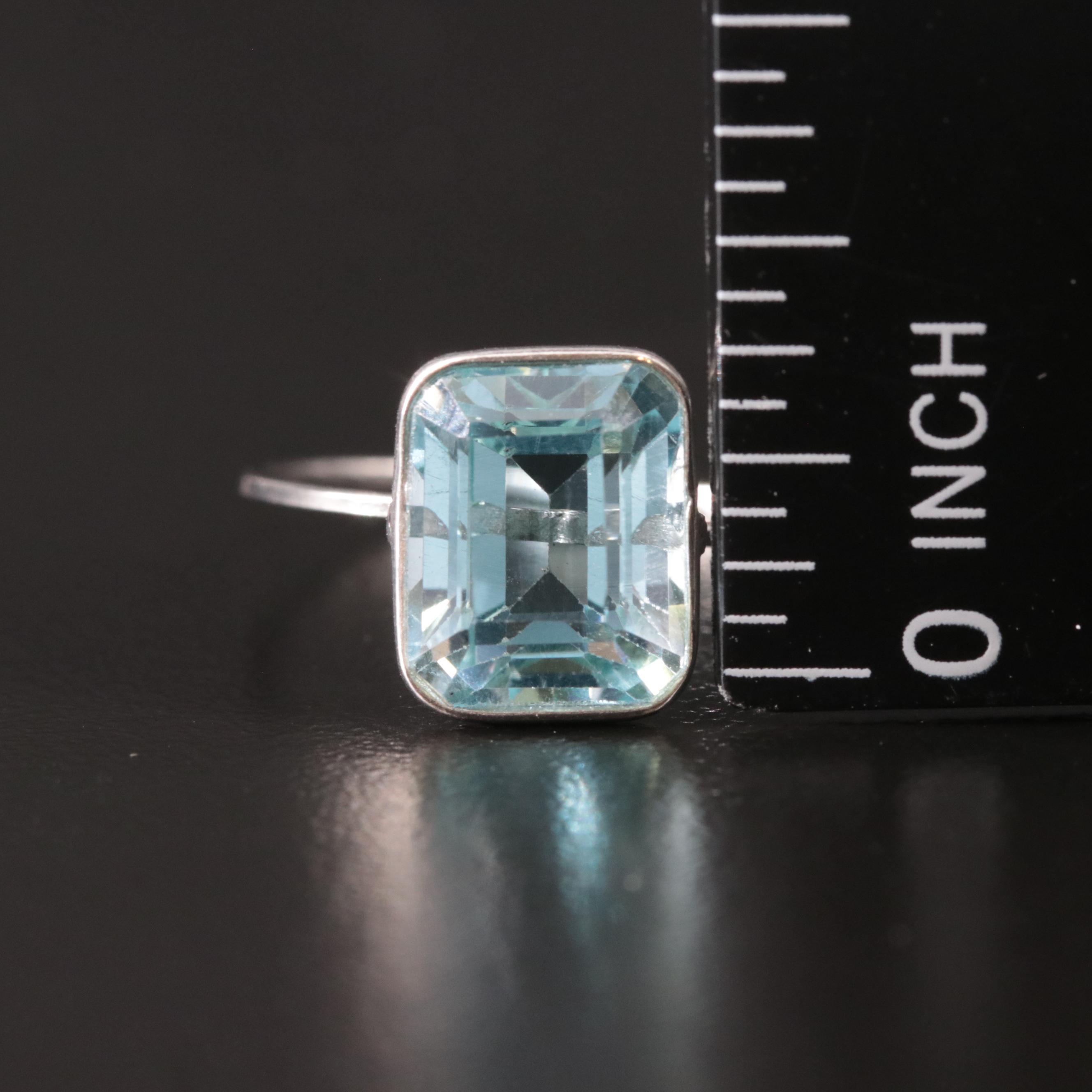 14K Blue Topaz Ring