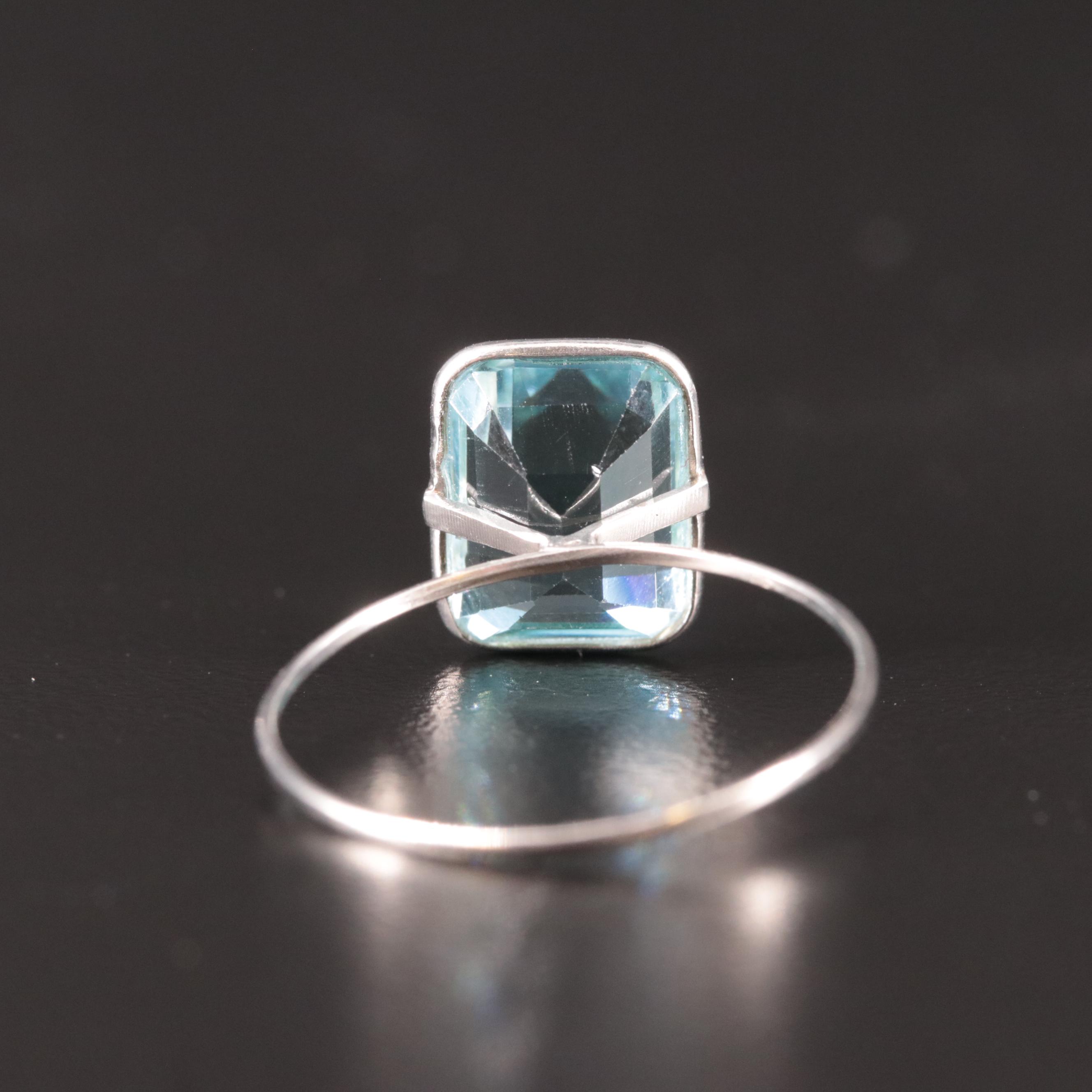 14K Blue Topaz Ring