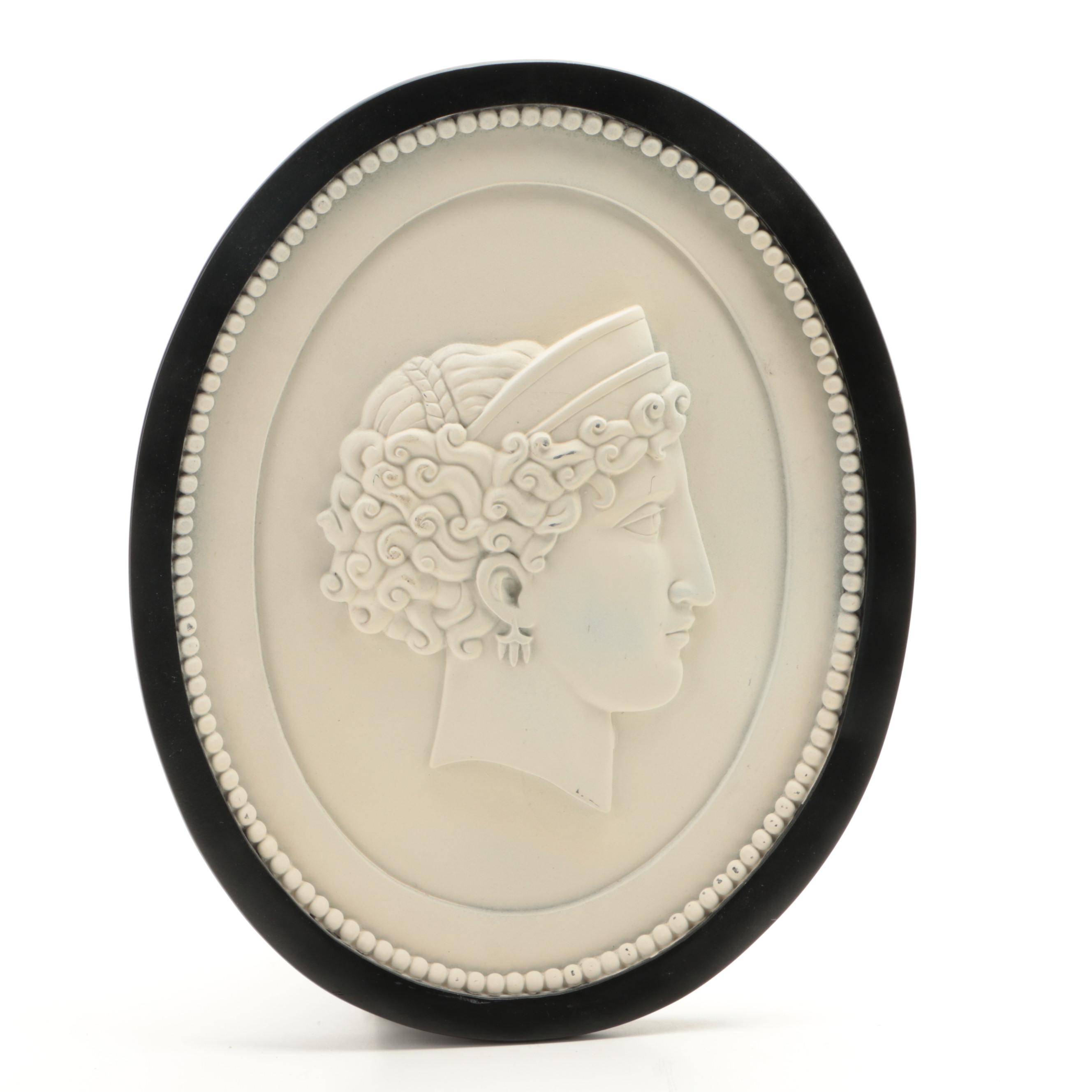Plastic Neoclassical Style Cameo Medallions