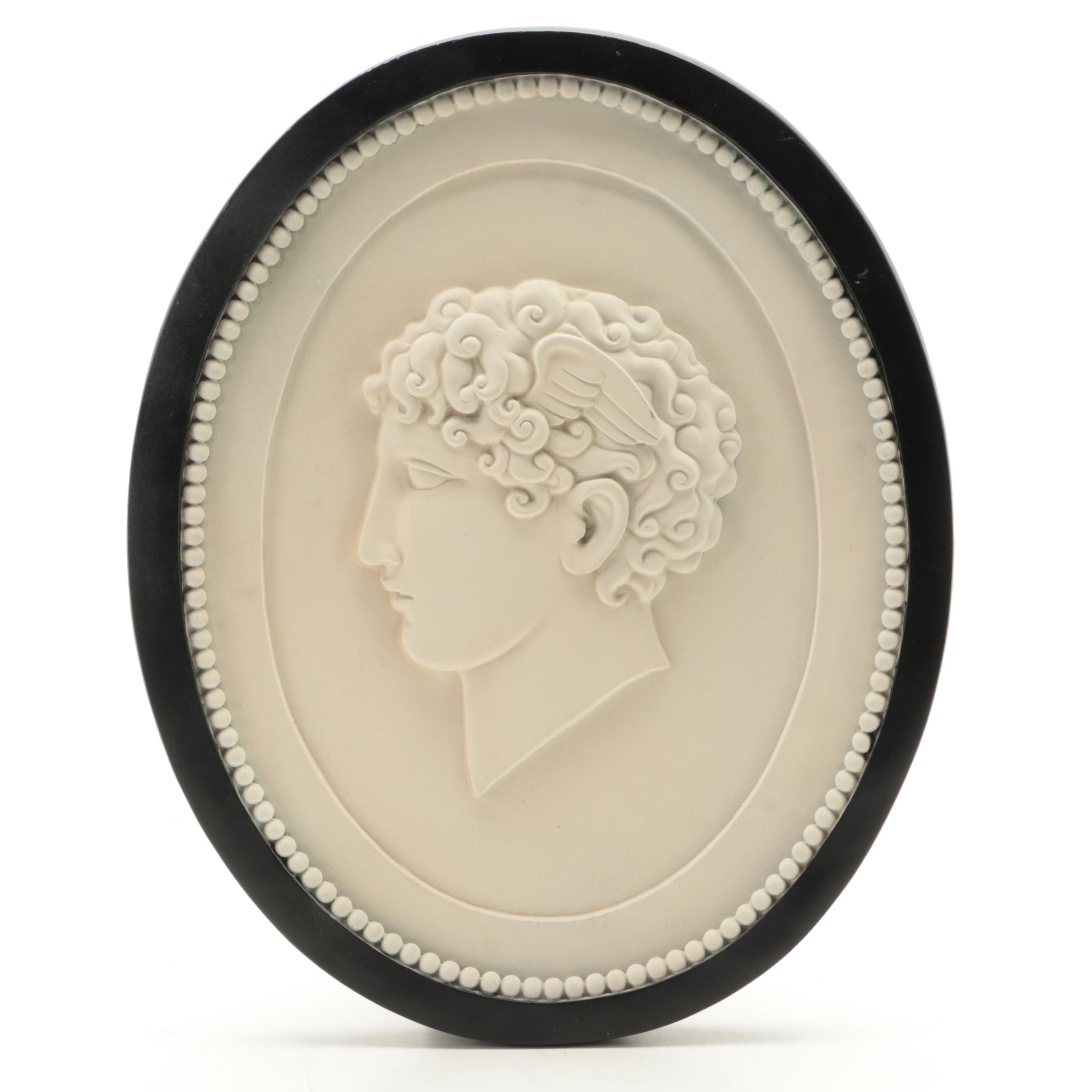 Plastic Neoclassical Style Cameo Medallions