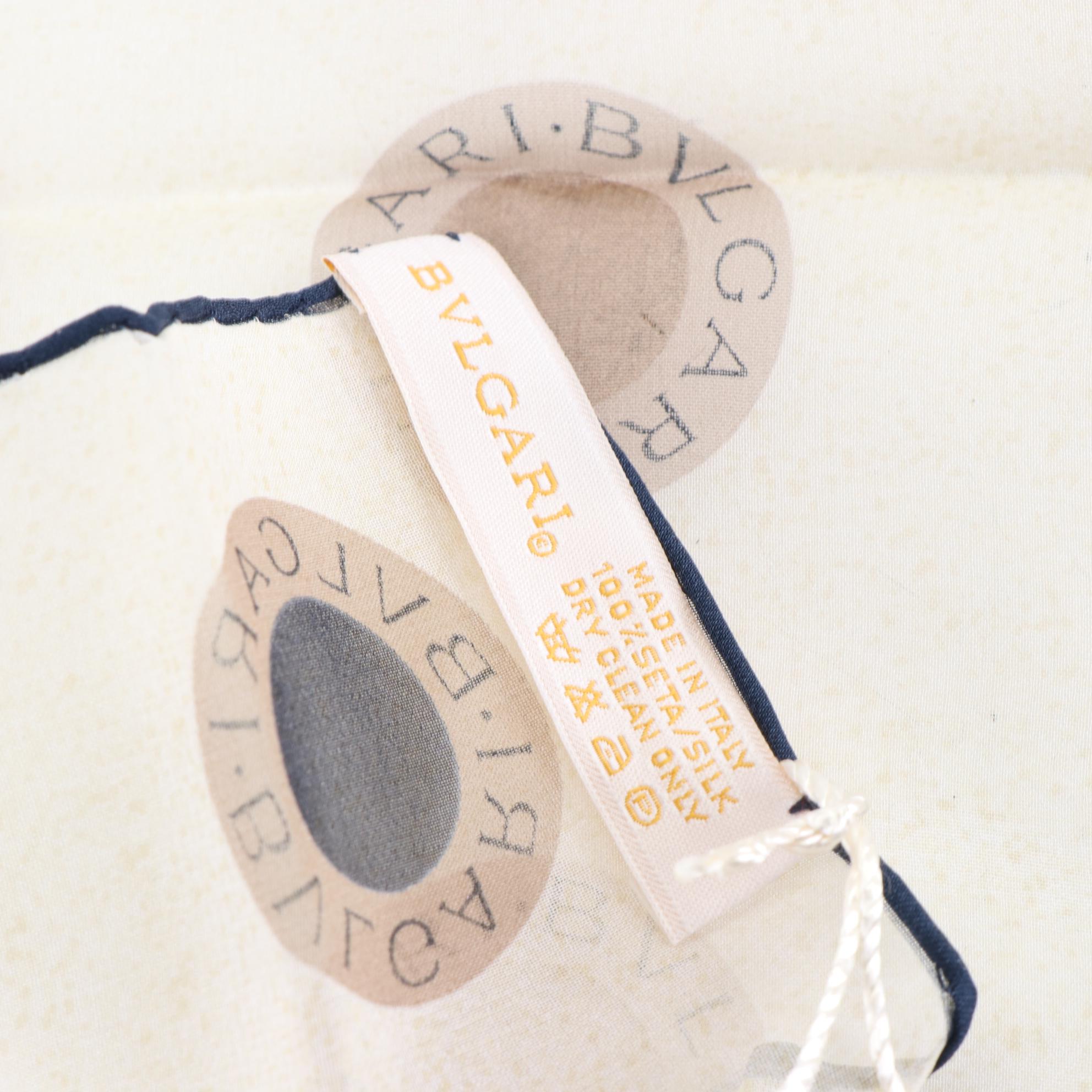 BVLGARI Scarves in Printed Silk Chiffon