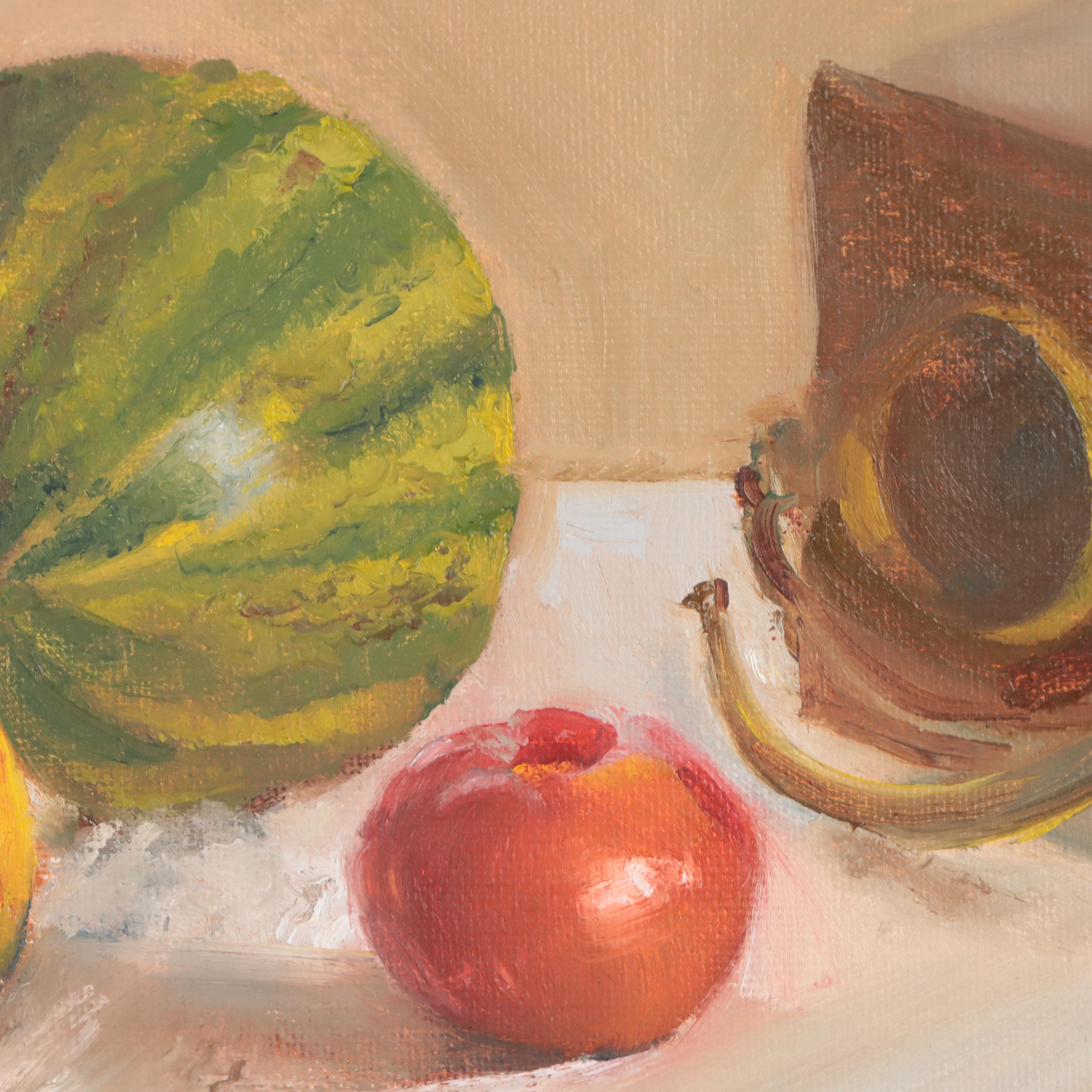 Christopher Pratt Still Life Oil Painting of Fruit