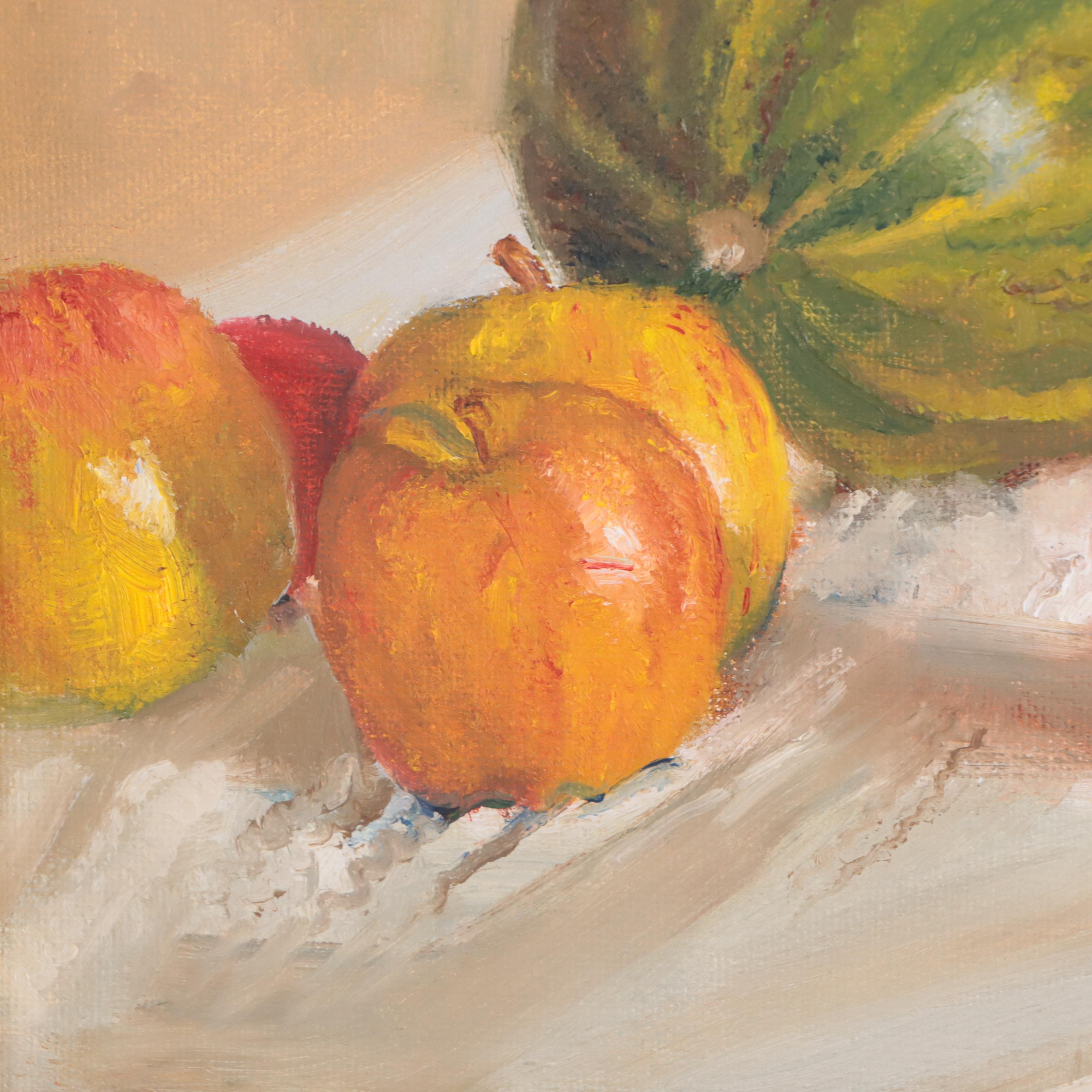 Christopher Pratt Still Life Oil Painting of Fruit