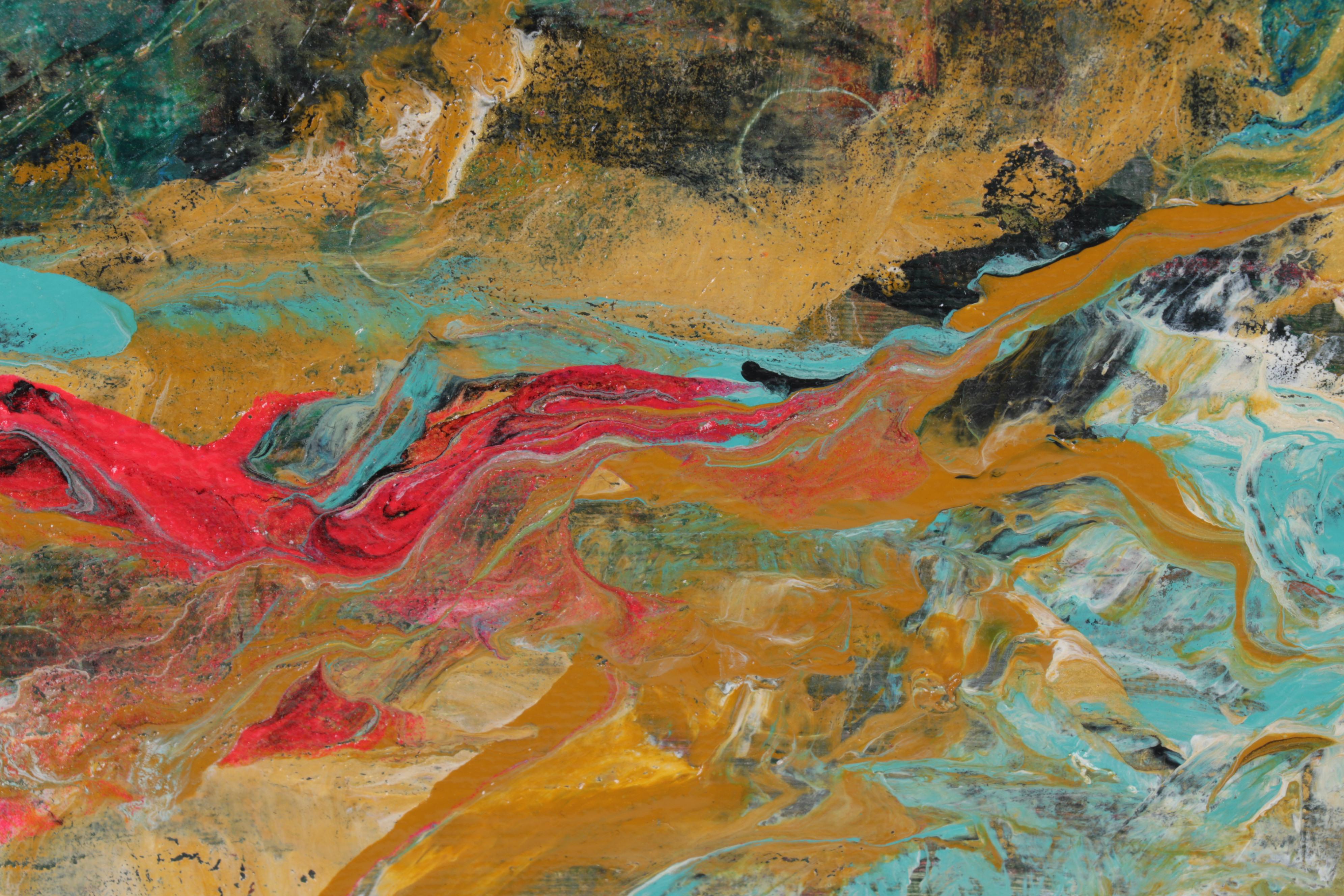 Farshad Lanjani Abstract Acrylic Painting, 21st Century