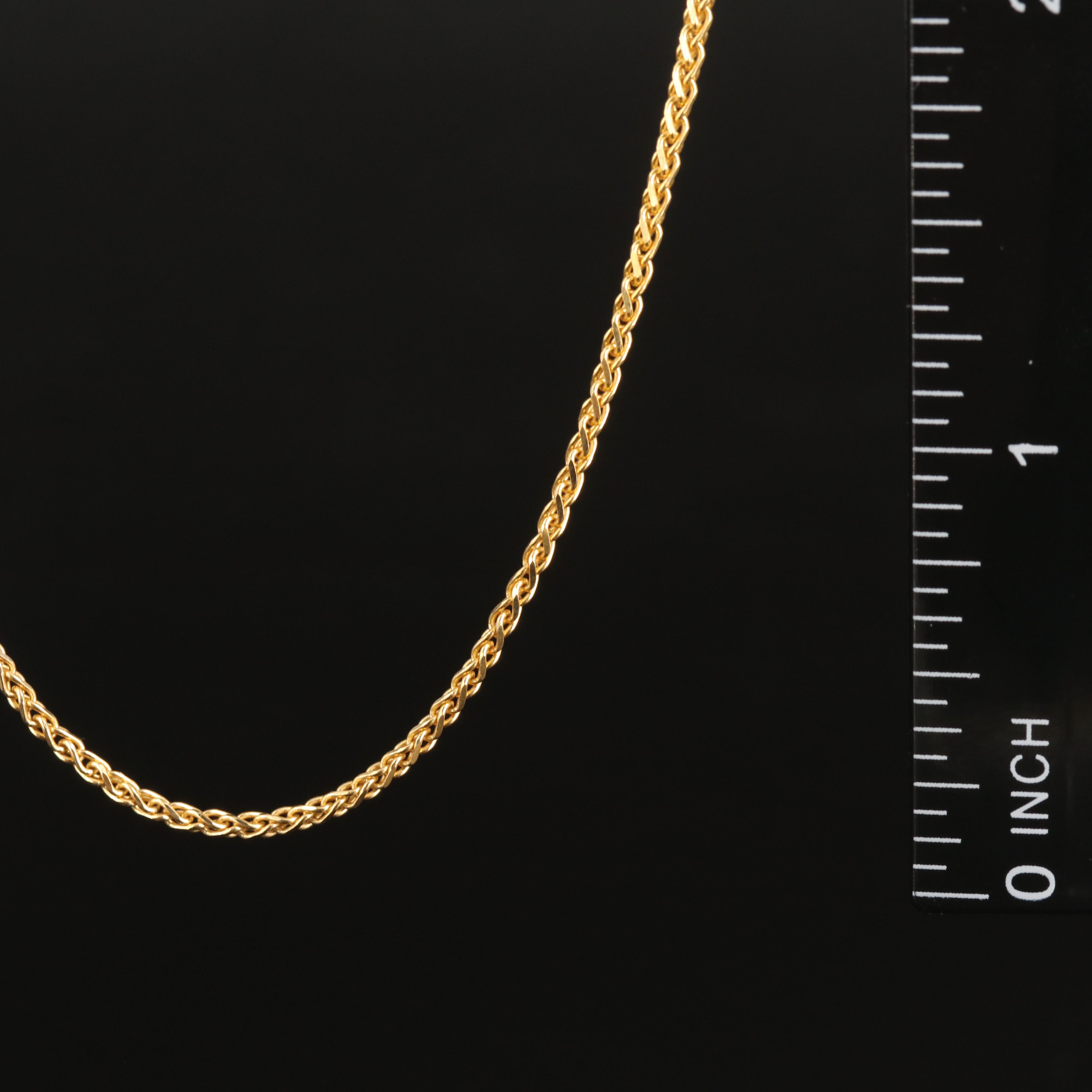 14K Wheat Chain Necklace