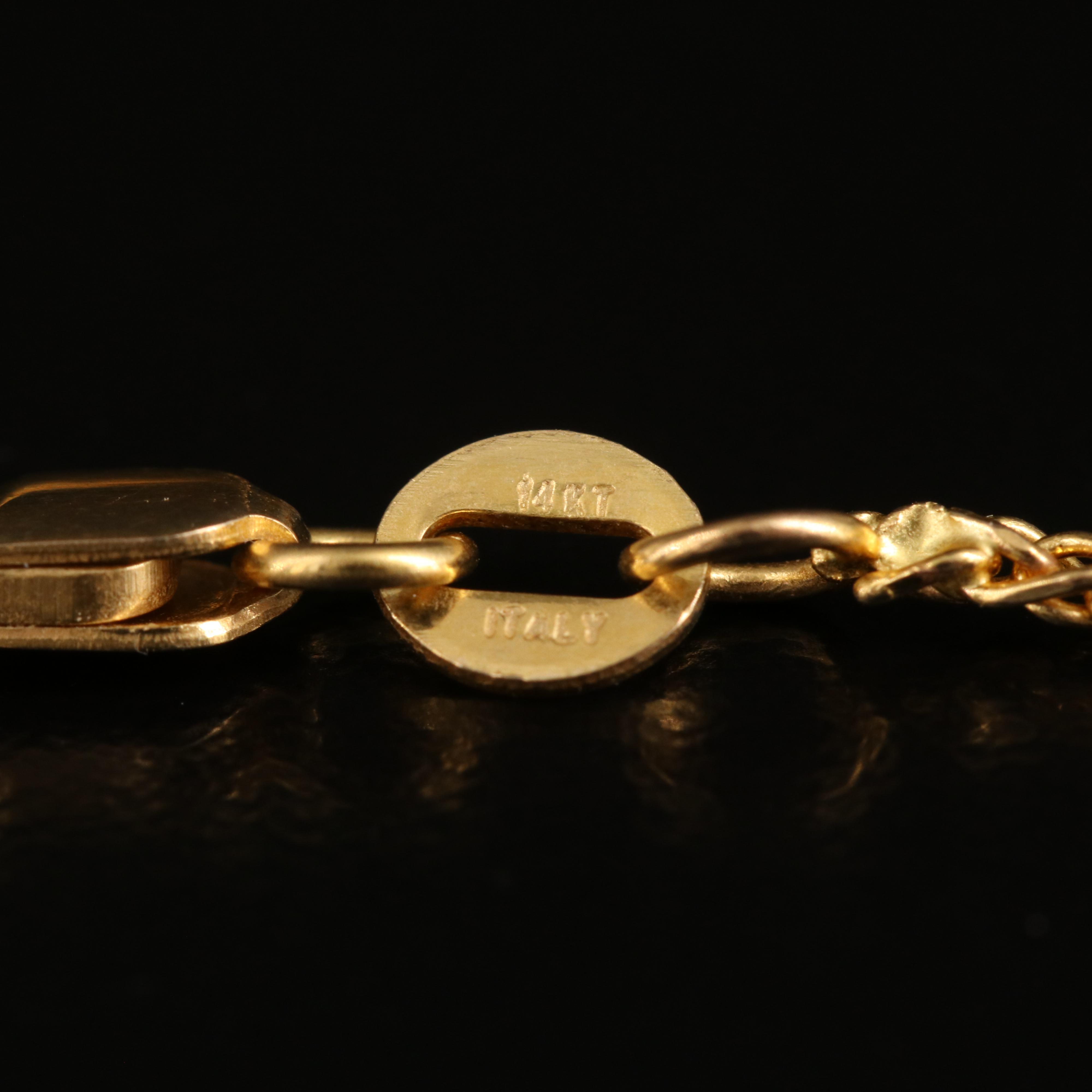 14K Wheat Chain Necklace